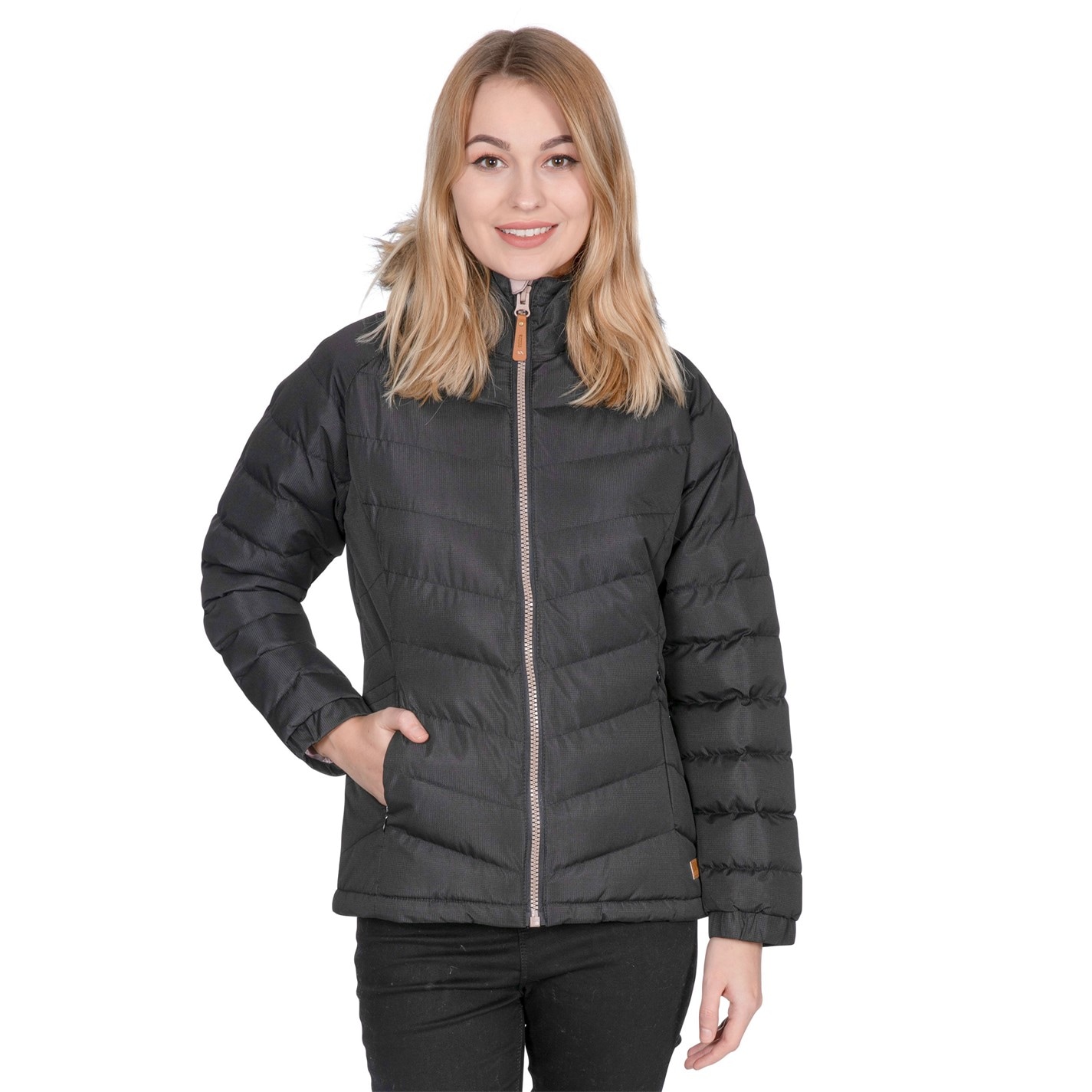 Dámska bunda Trespass Black 9516007 Women's Trespass Padded Insulated Parka - 2