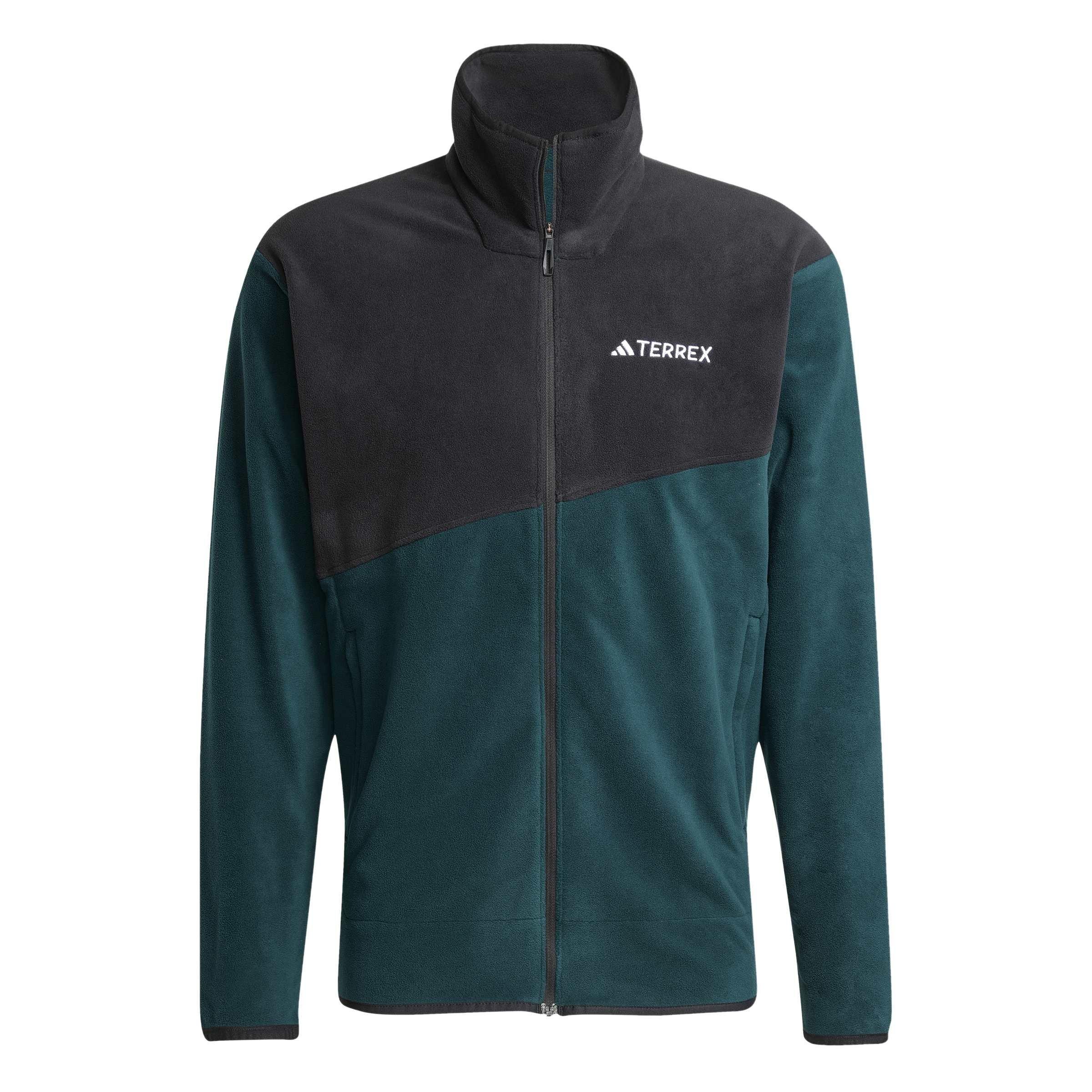 Bunda adidas Aurivy/Black 3654806 Men's Terrex MT Long-Sleeve Full-Zip Fleece Top - 1