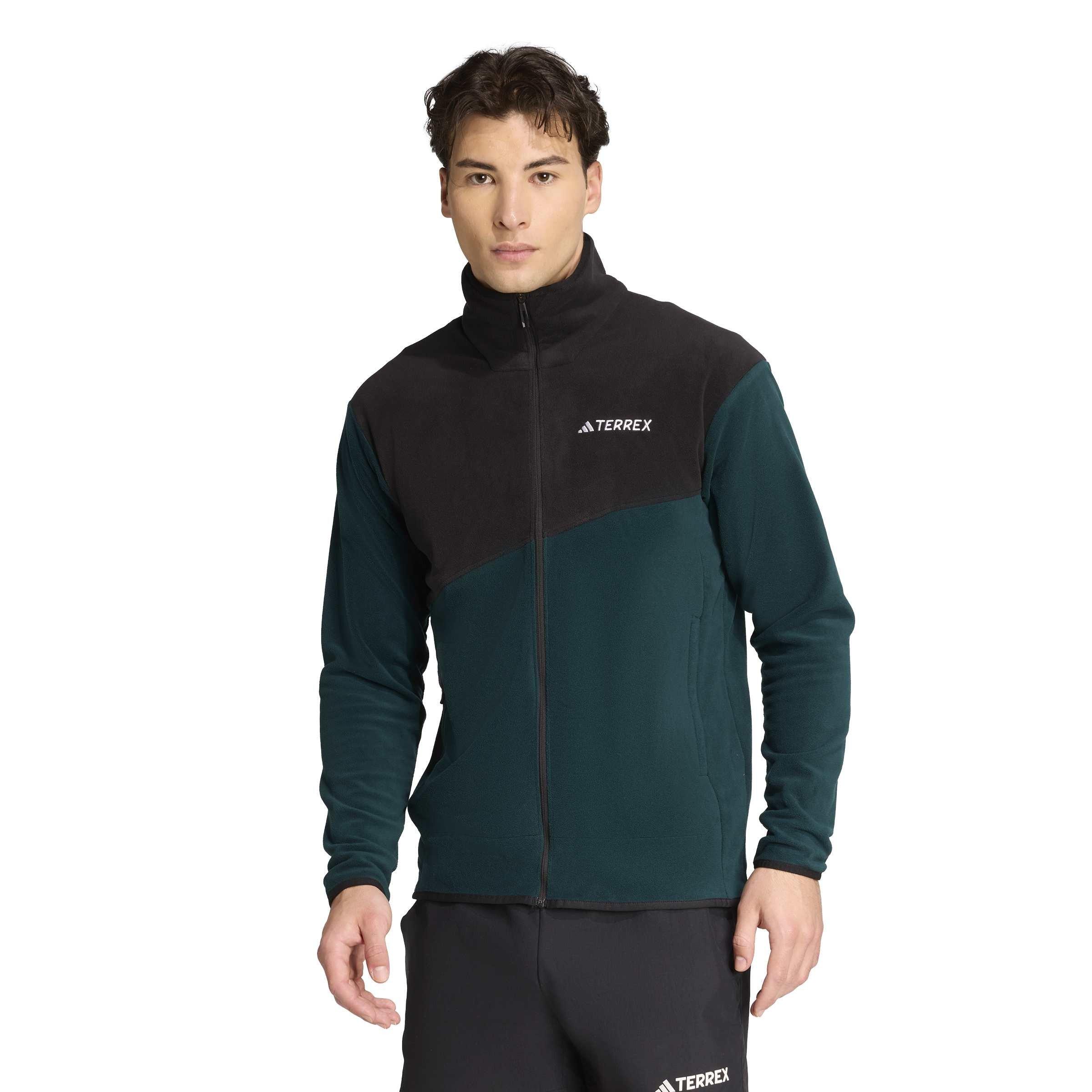 Bunda adidas Aurivy/Black 3654806 Men's Terrex MT Long-Sleeve Full-Zip Fleece Top - 2