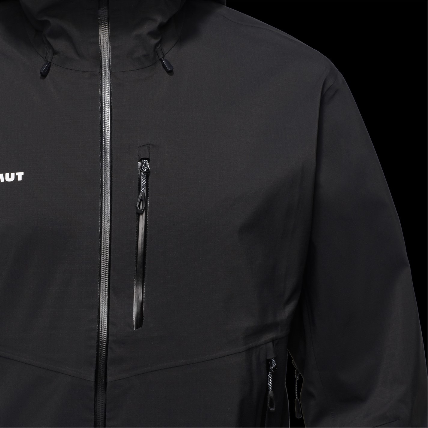 Bunda Mammut Black 7477582 Men's Alto Waterproof Windproof Jacket - 1