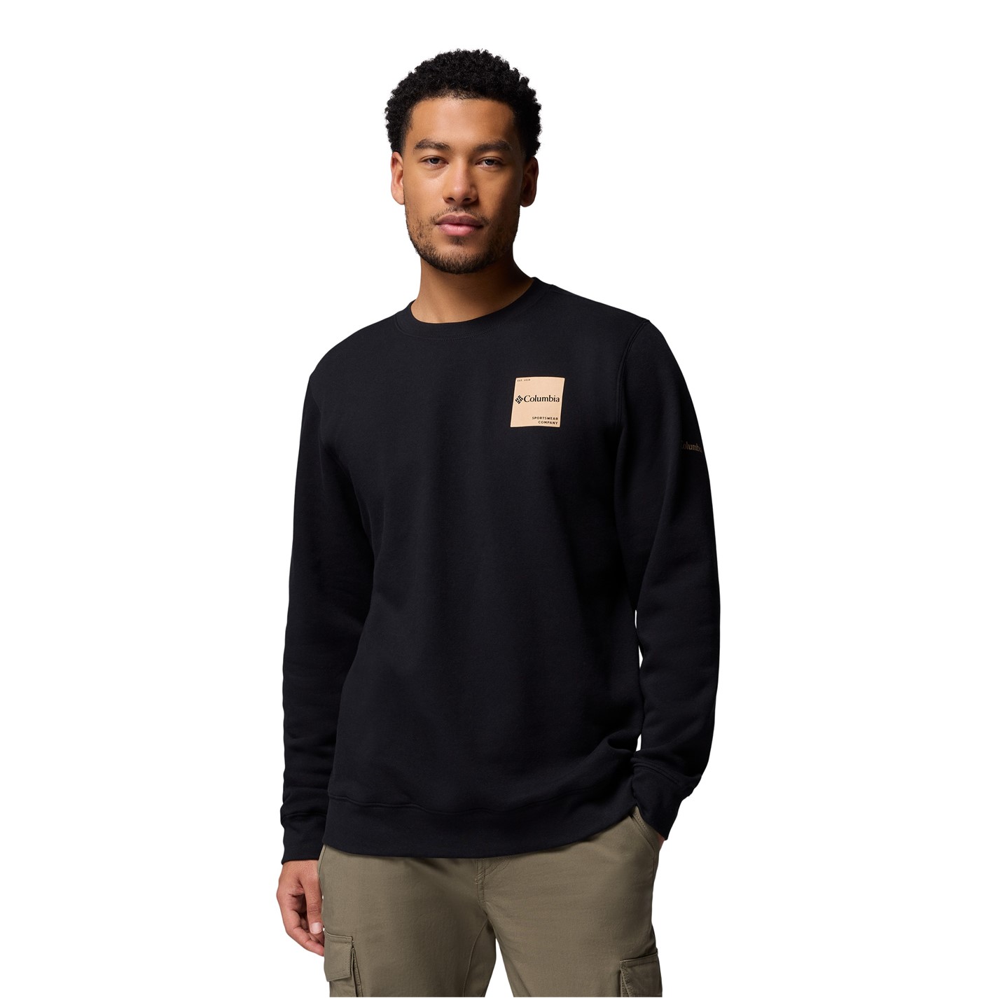 Bunda Columbia Black 9349937 Trek Crew Sweatshirt Mens - 1