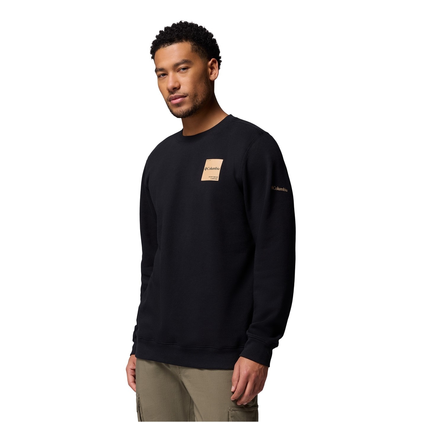 Bunda Columbia Black 9349937 Trek Crew Sweatshirt Mens - 3