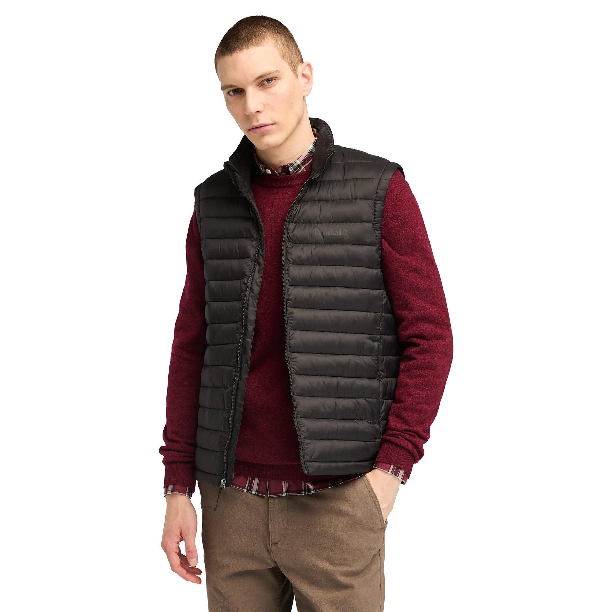 Vesta Timberland Black 4112755 Mens Axis Peak Durable WR Full-Zip Gilet - 2