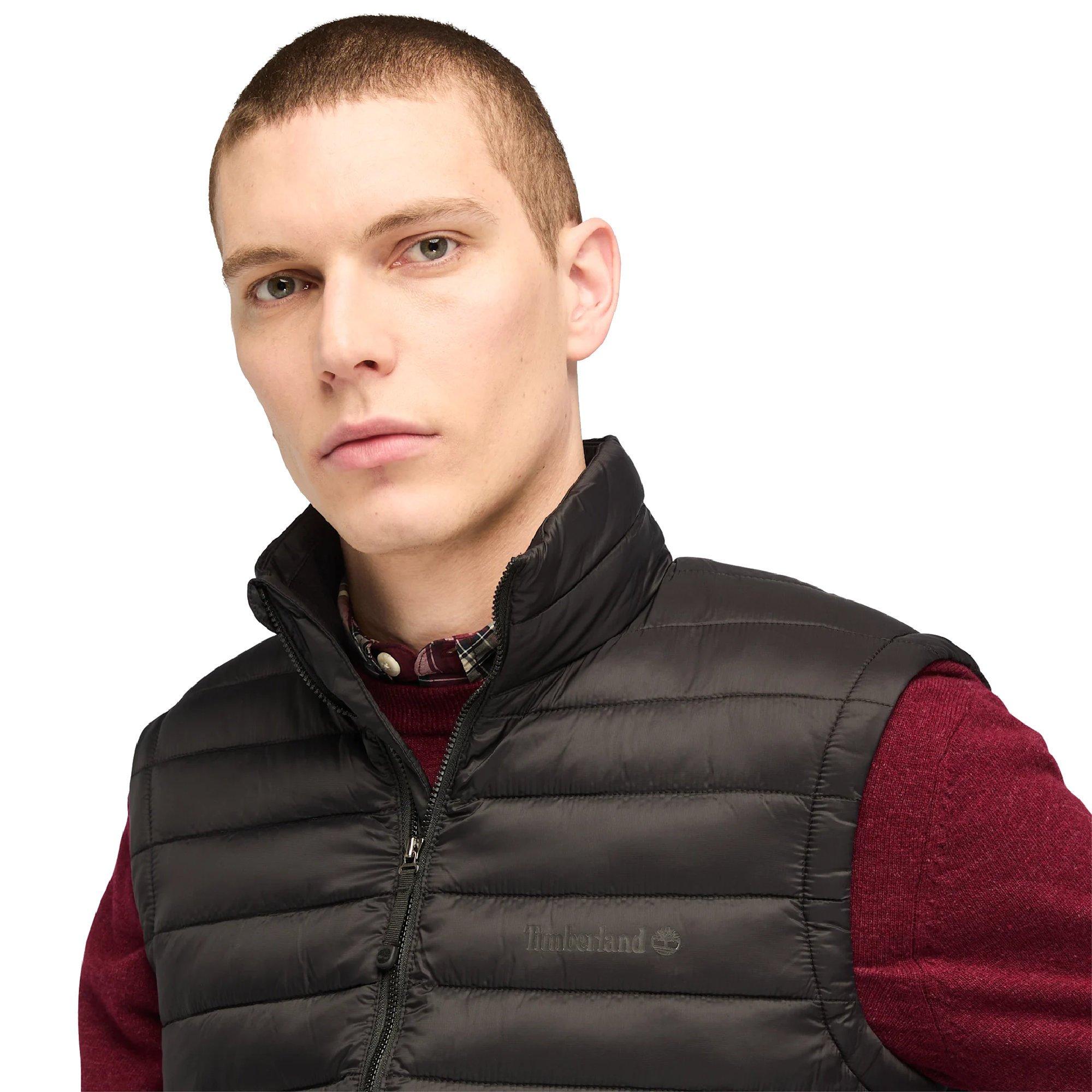 Vesta Timberland Black 4112755 Mens Axis Peak Durable WR Full-Zip Gilet - 5