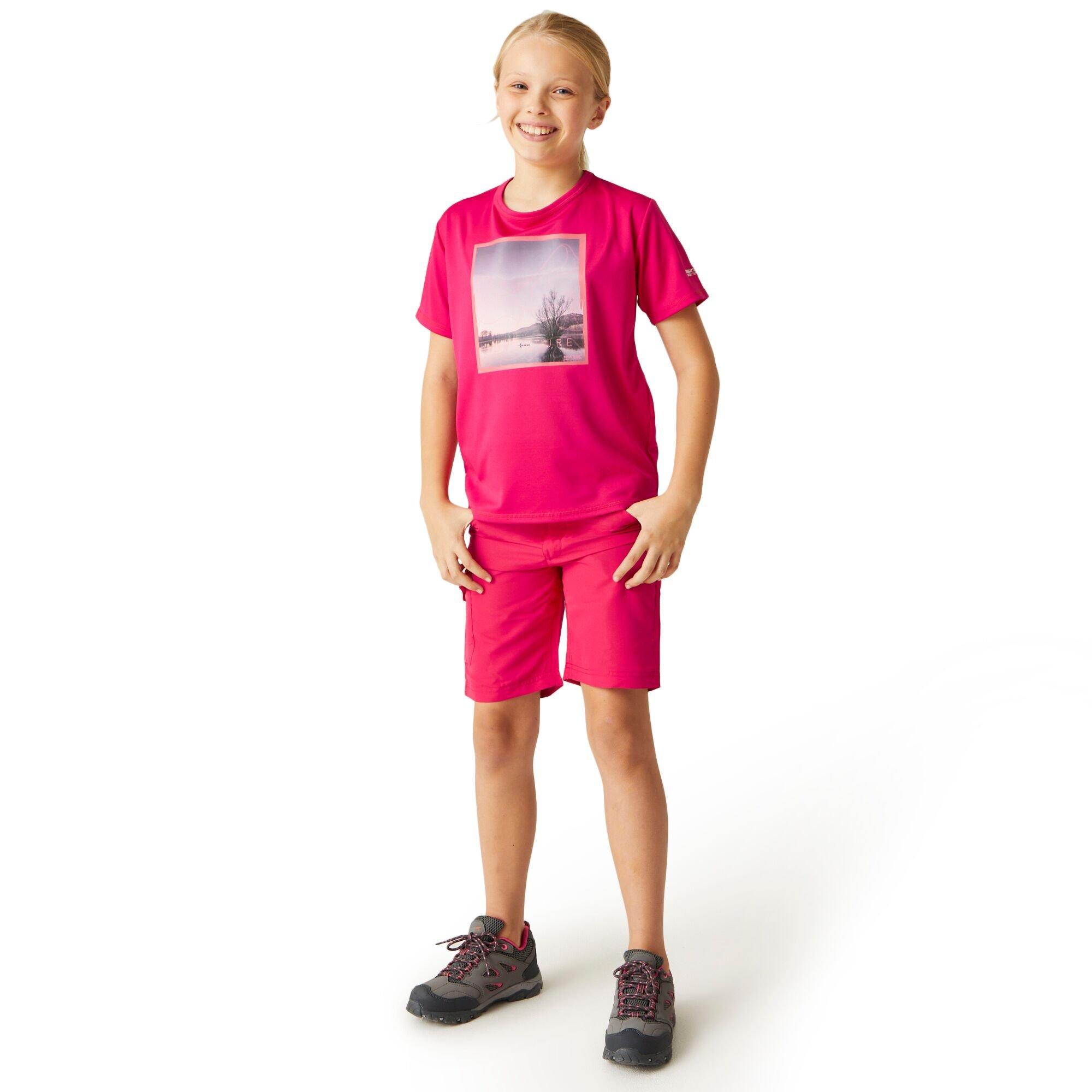 Regatta Pink Potion 5898719 Kids' Sorcer II Walking Shorts - 3