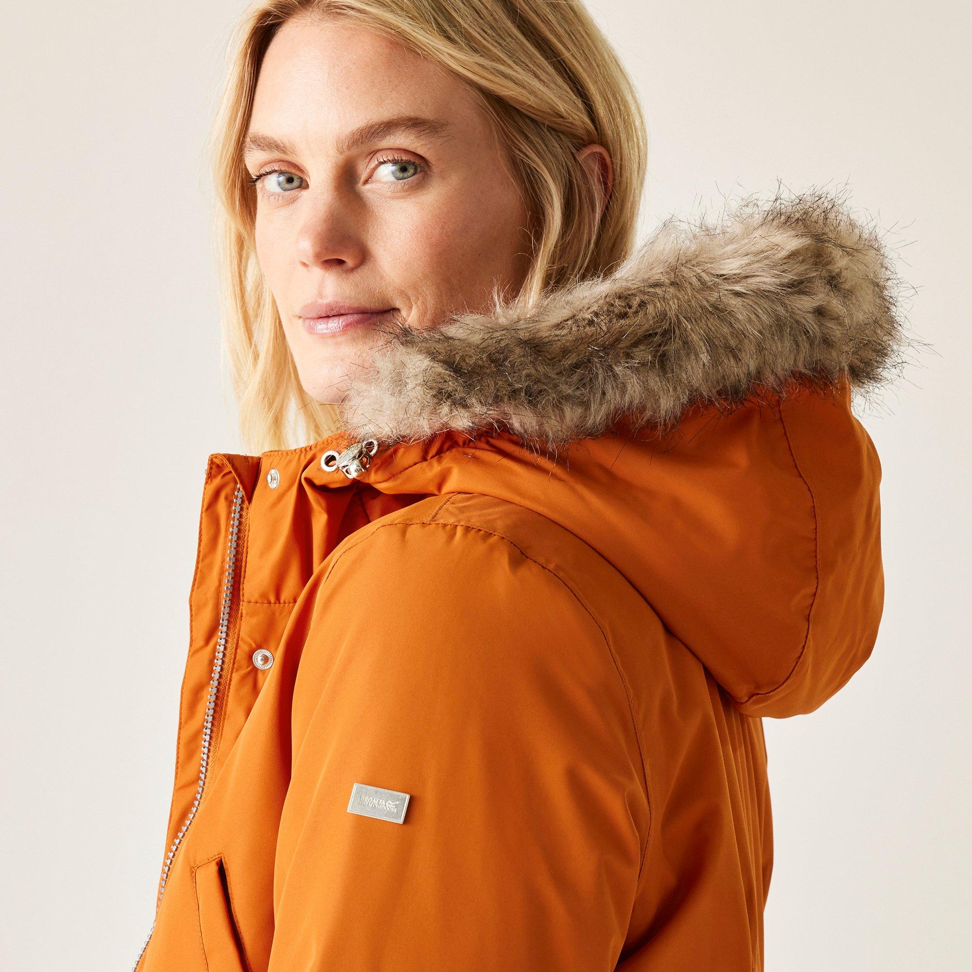 Dámska bunda Regatta Burnt Copper 9511028 Women's Voltera Waterproof Parka - 3