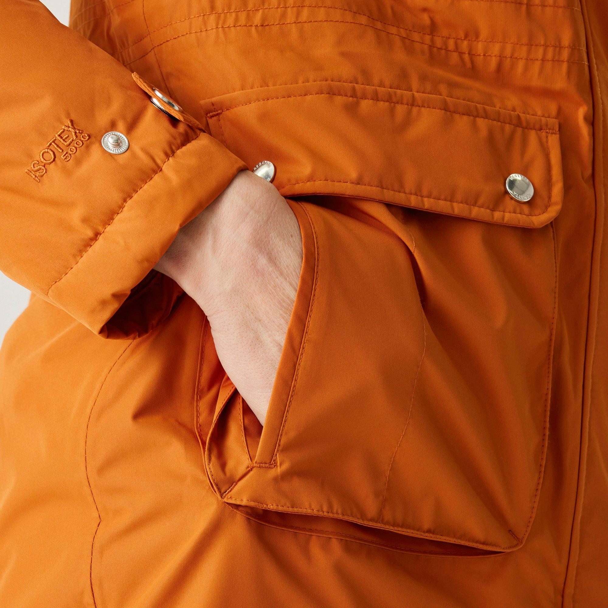 Dámska bunda Regatta Burnt Copper 9511028 Women's Voltera Waterproof Parka - 5