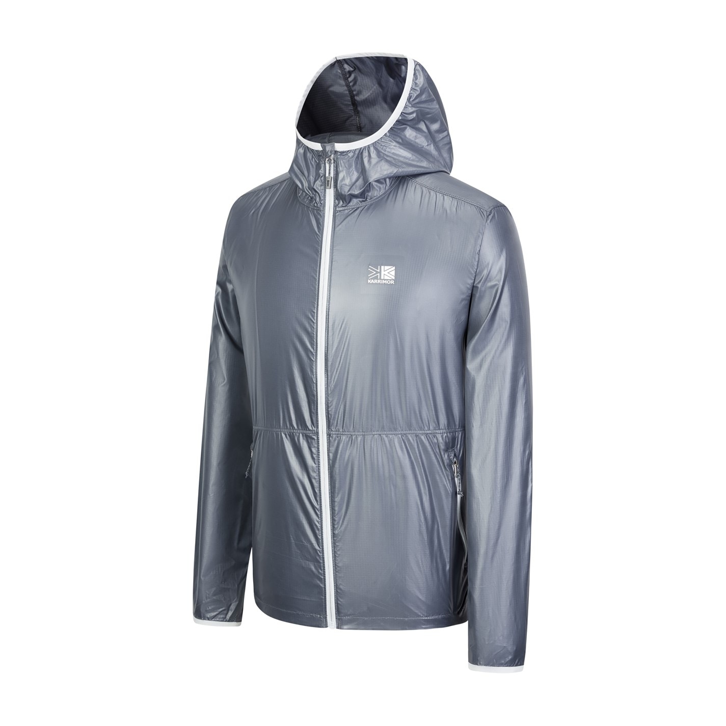 Bunda Karrimor Charcoal 4020303 Men's Windproof Long Sleeve Hooded Full Zip Jacket - 3