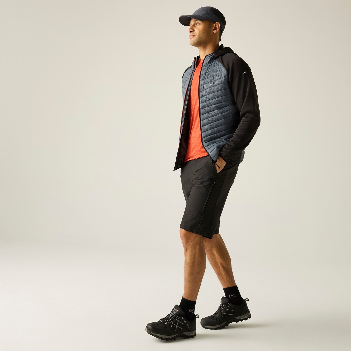 Bunda Regatta DrkStrm 1626765 Mens Andreson Water Resistant Hooded Long Sleeve Insulated Puffer Jacket - 3