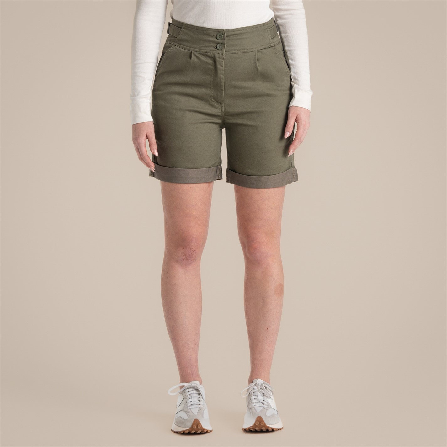 Kraťasy Craghoppers Wild Olive 982830 Women's Araby Walking Shorts - 2