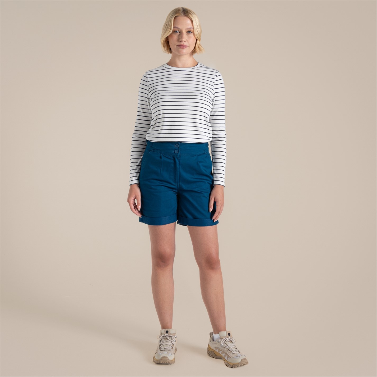 Kraťasy Craghoppers PoseidonBlue 6769892 Women's Araby Walking Shorts - 4