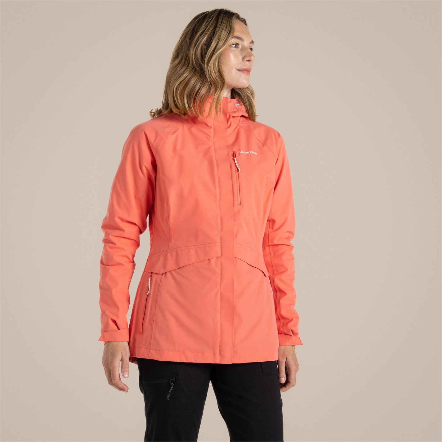 Bunda Craghoppers Deep Coral 4133804 Women's Caldbeck Waterproof Jacket - 1