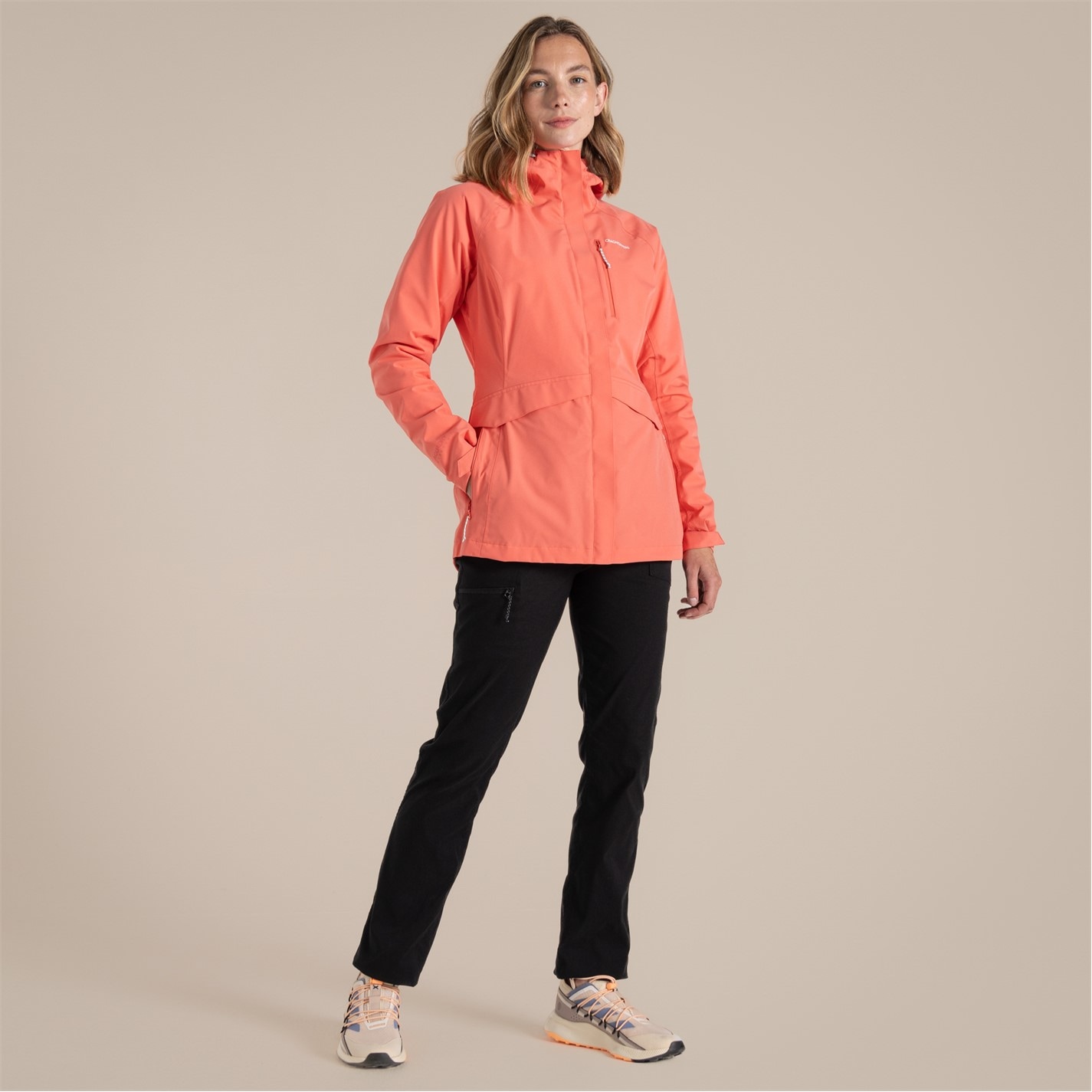 Bunda Craghoppers Deep Coral 4133804 Women's Caldbeck Waterproof Jacket - 3
