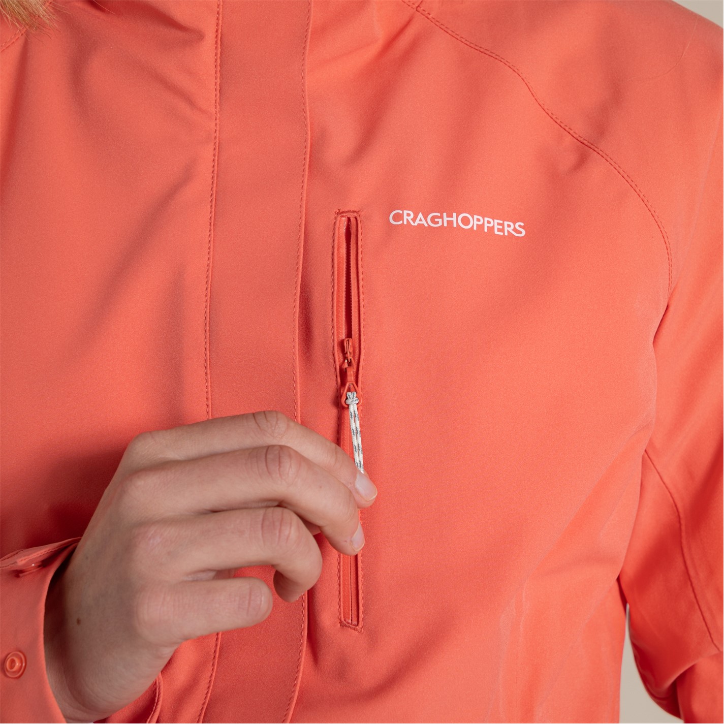 Bunda Craghoppers Deep Coral 4133804 Women's Caldbeck Waterproof Jacket - 5