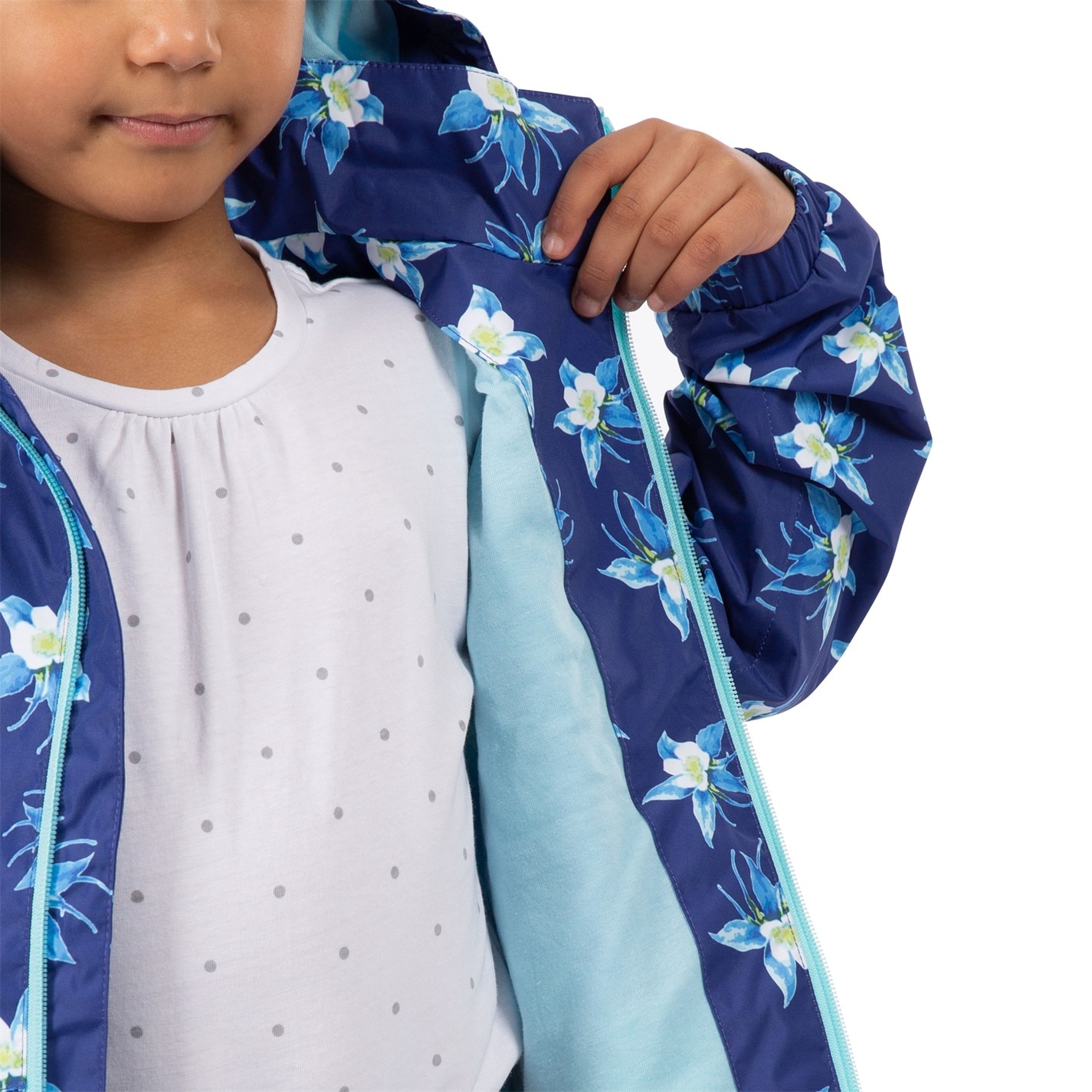 Trespass Dark Blue 8950190 Kids' Joyfull Waterproof Reflective Waterproof Jacket - 5
