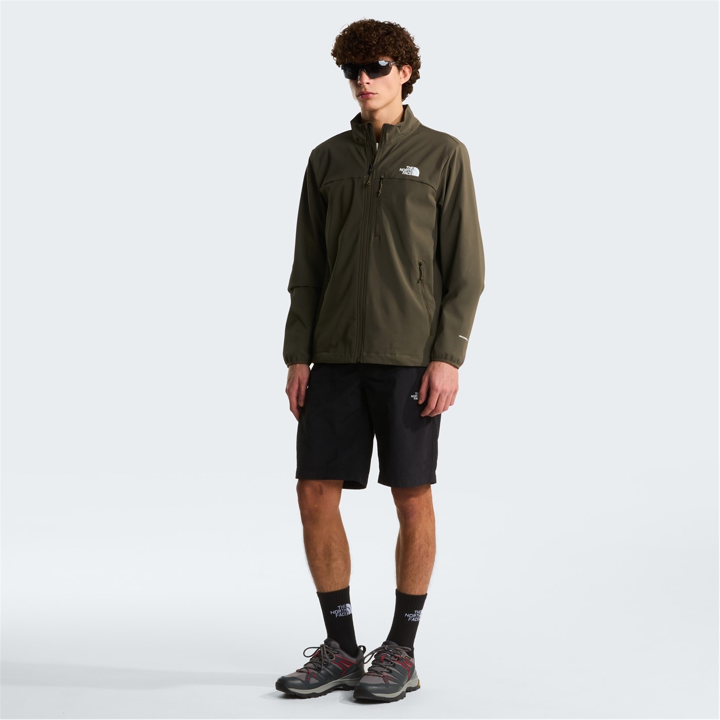 Bunda The North Face Taupe Green 9166822 Men's Nimble Wind-Resistant Water-Repellent Softshell Jacket - 5