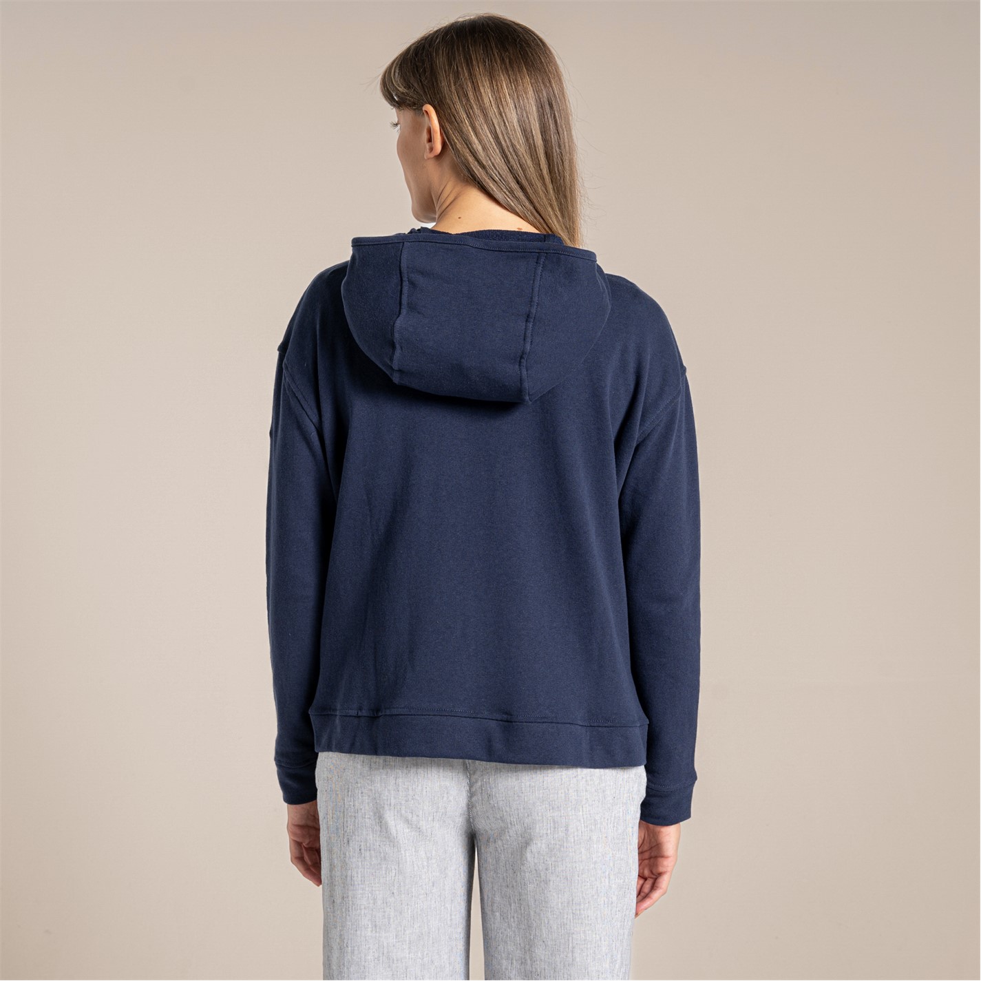 Mikina Craghoppers Blue Navy 9864116 Women's Eden Hooded Full Zip Fleece - 2