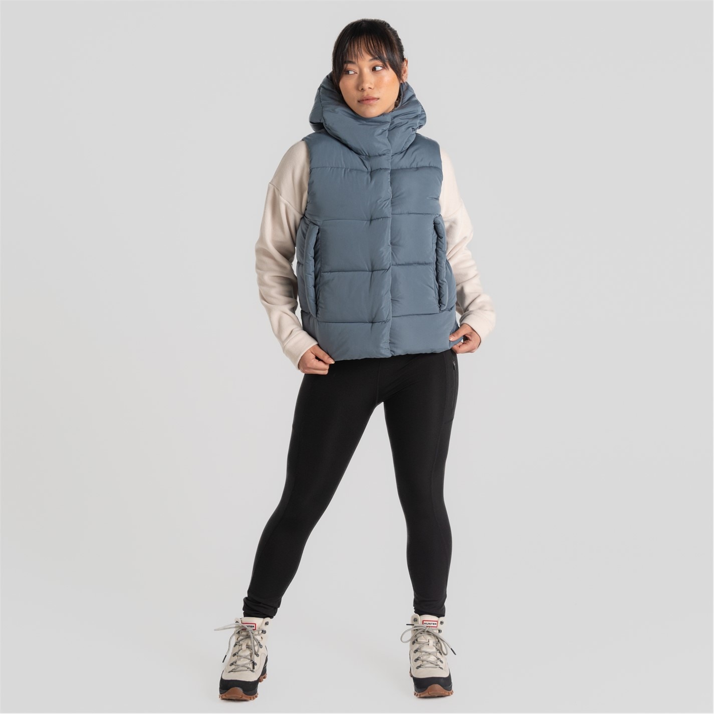 Dámska bunda Craghoppers Winter Sky 1272478 Women's Eilish Hooded Sleeveless Gilet - 3