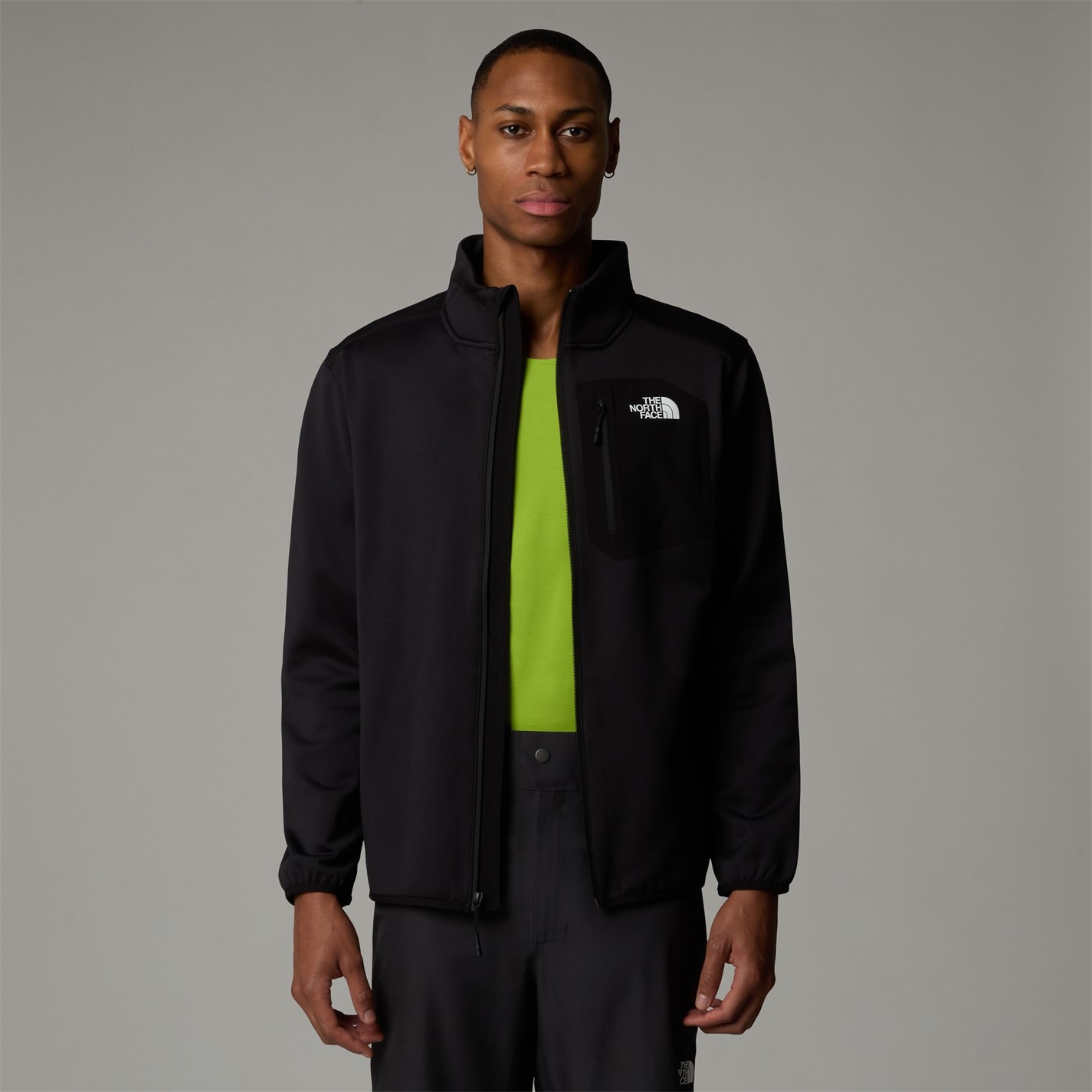 Mikina The North Face Black 2040162 Crest Full Zip Fleece Mens - 4