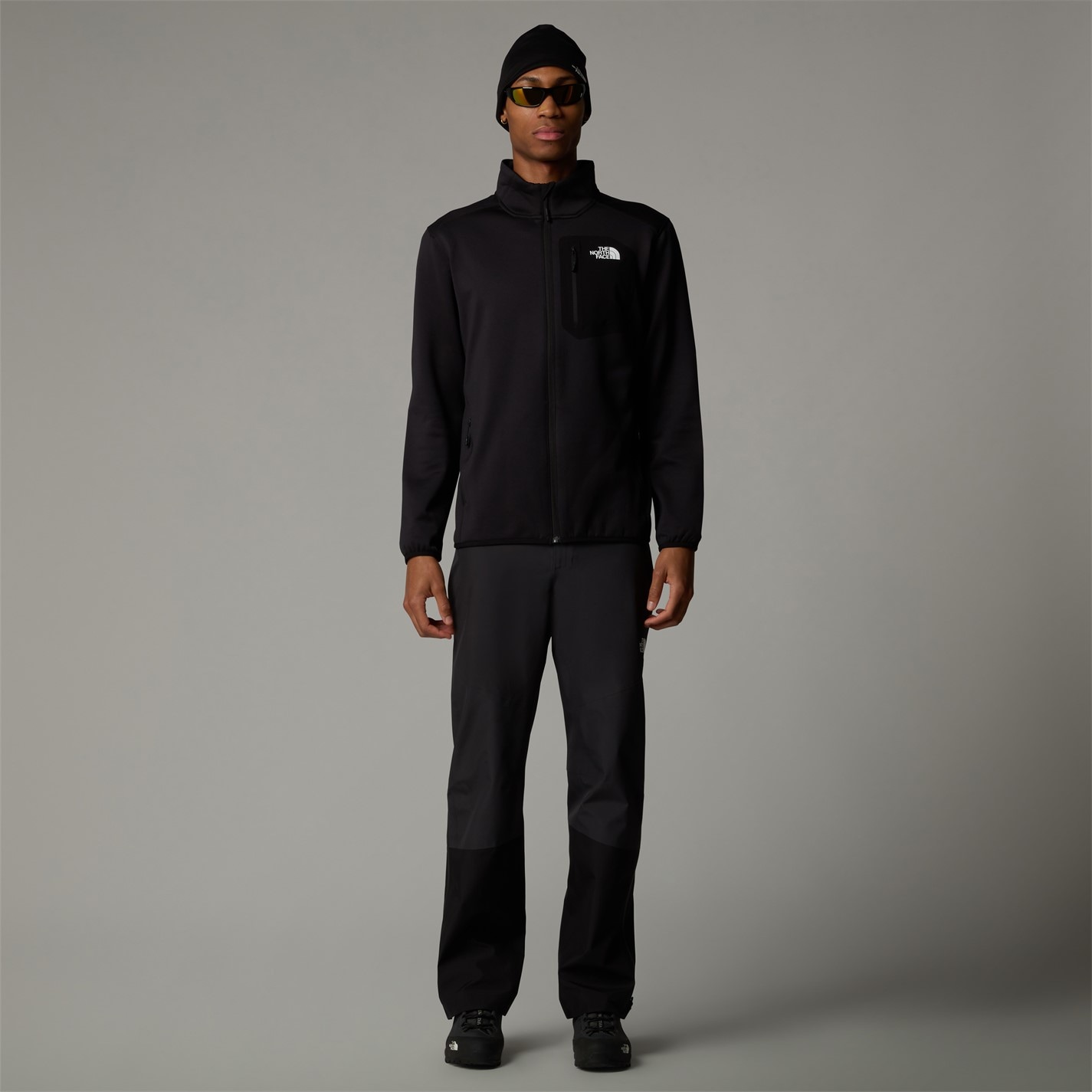 Mikina The North Face Black 2040162 Crest Full Zip Fleece Mens - 5