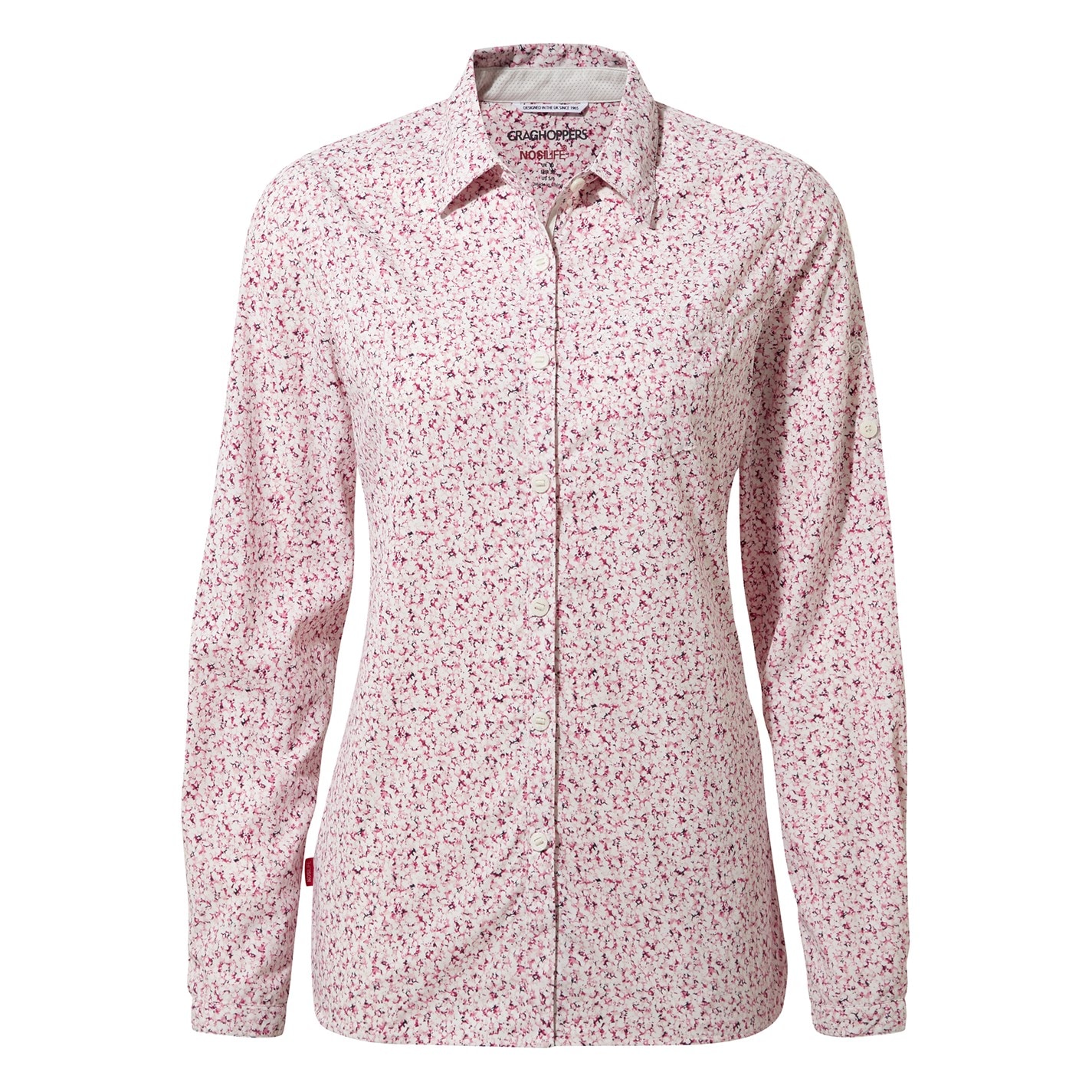 Košile Craghoppers Raspbrry Prt 4225382 Women's Crag Fara Long-Sleeve Shirt - 1