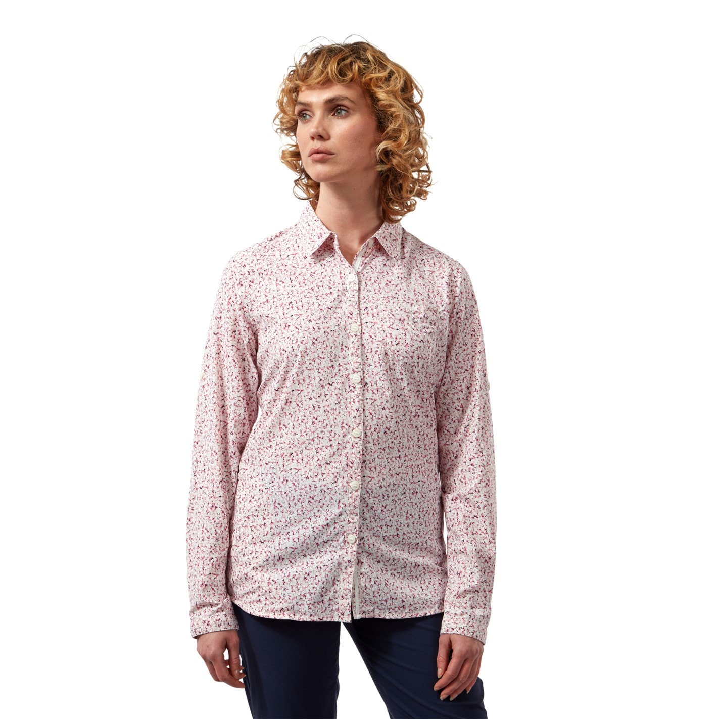 Košile Craghoppers Raspbrry Prt 4225382 Women's Crag Fara Long-Sleeve Shirt - 2