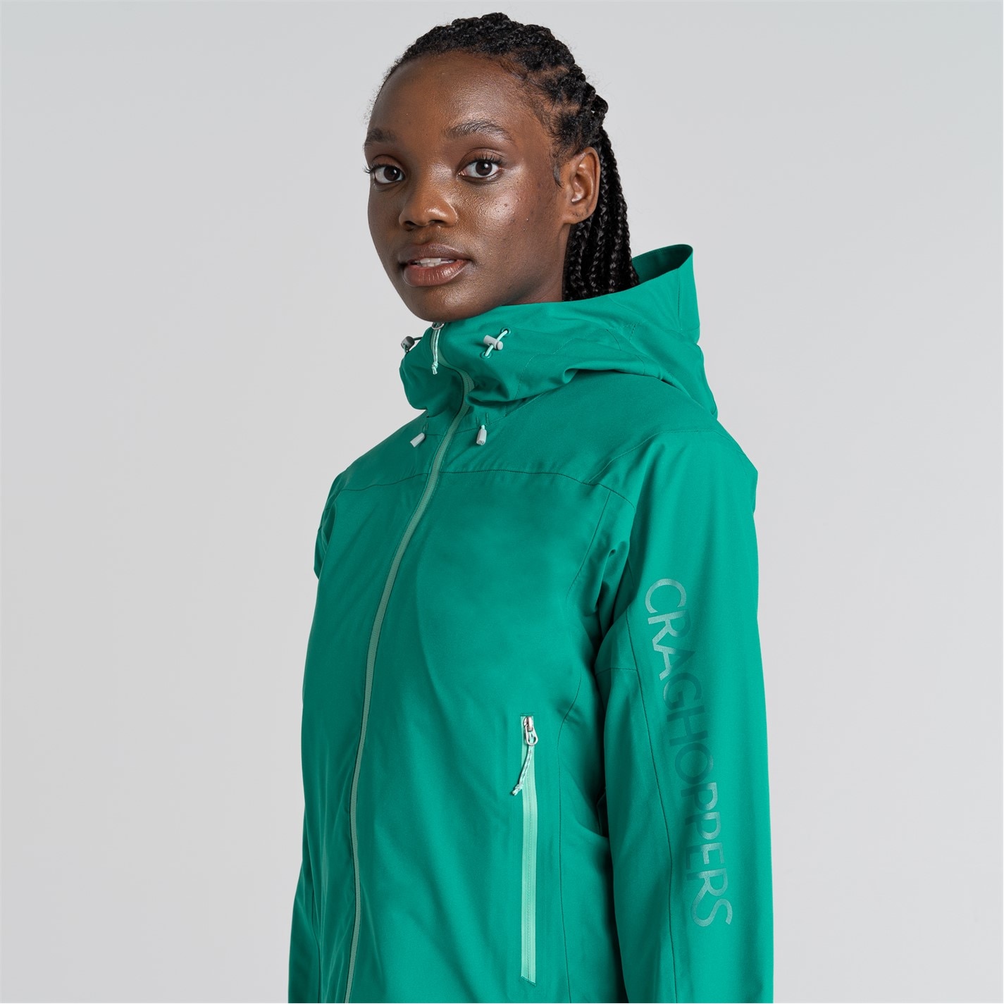 Dámska bunda Craghoppers Mystic Green 2186974 Women's Olesia Tailored Fit Waterproof Jacket - 5