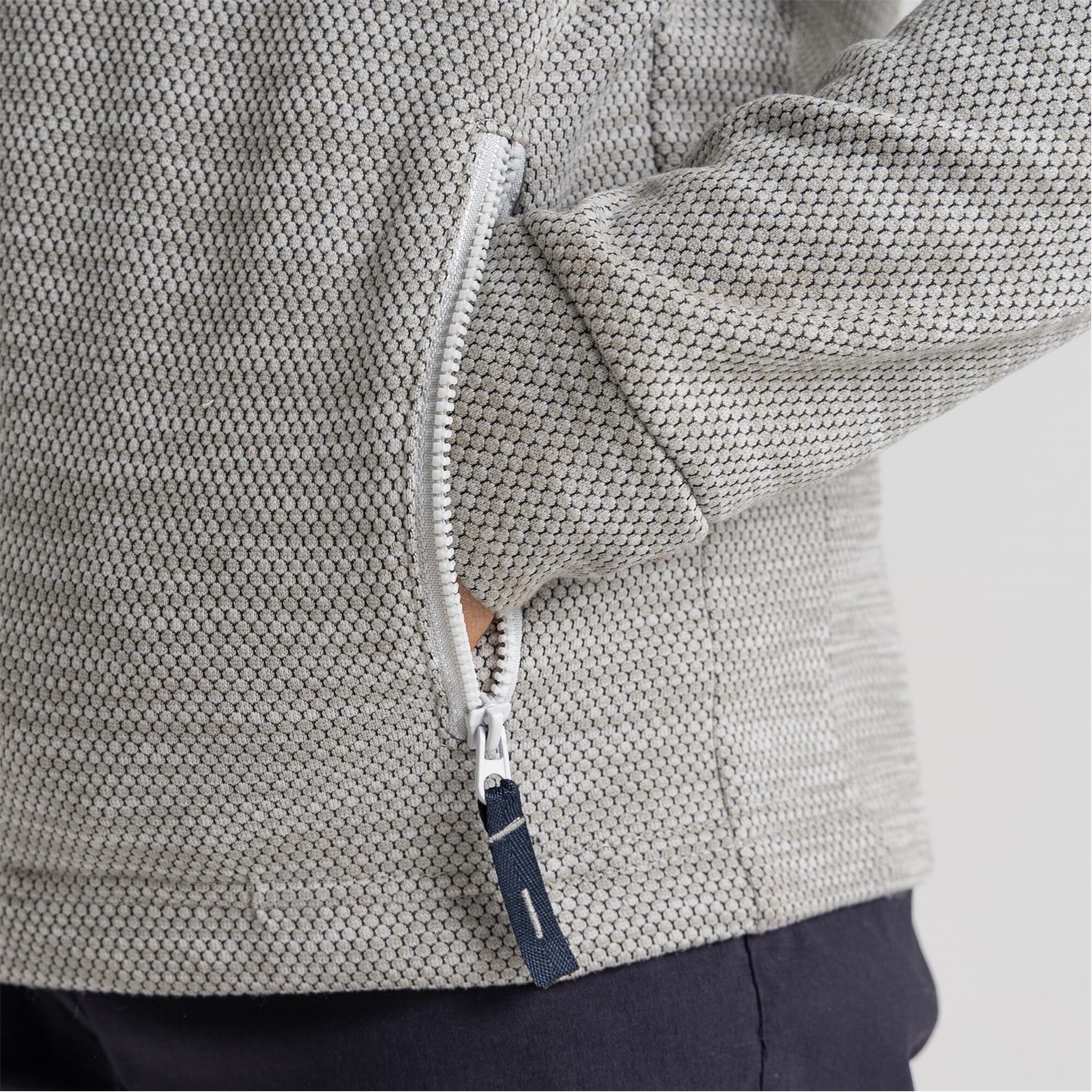Craghoppers Silver Cloud 2004311 Unisex Kids' Crag Nico Hooded Full-Zip Fleece - 7