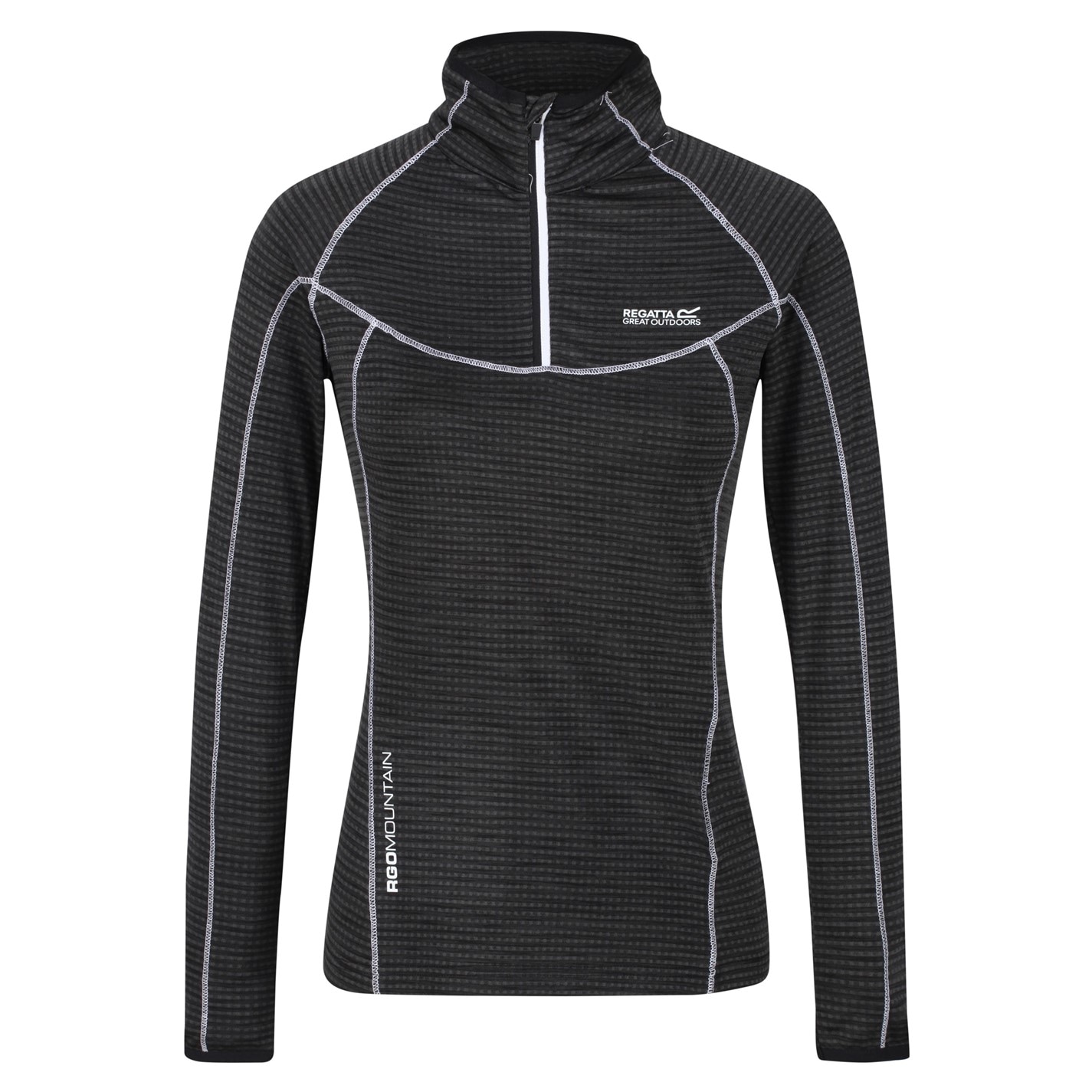 Mikina Regatta Black 1669324 Women's Yonder Quarter Zip Fleece - 1