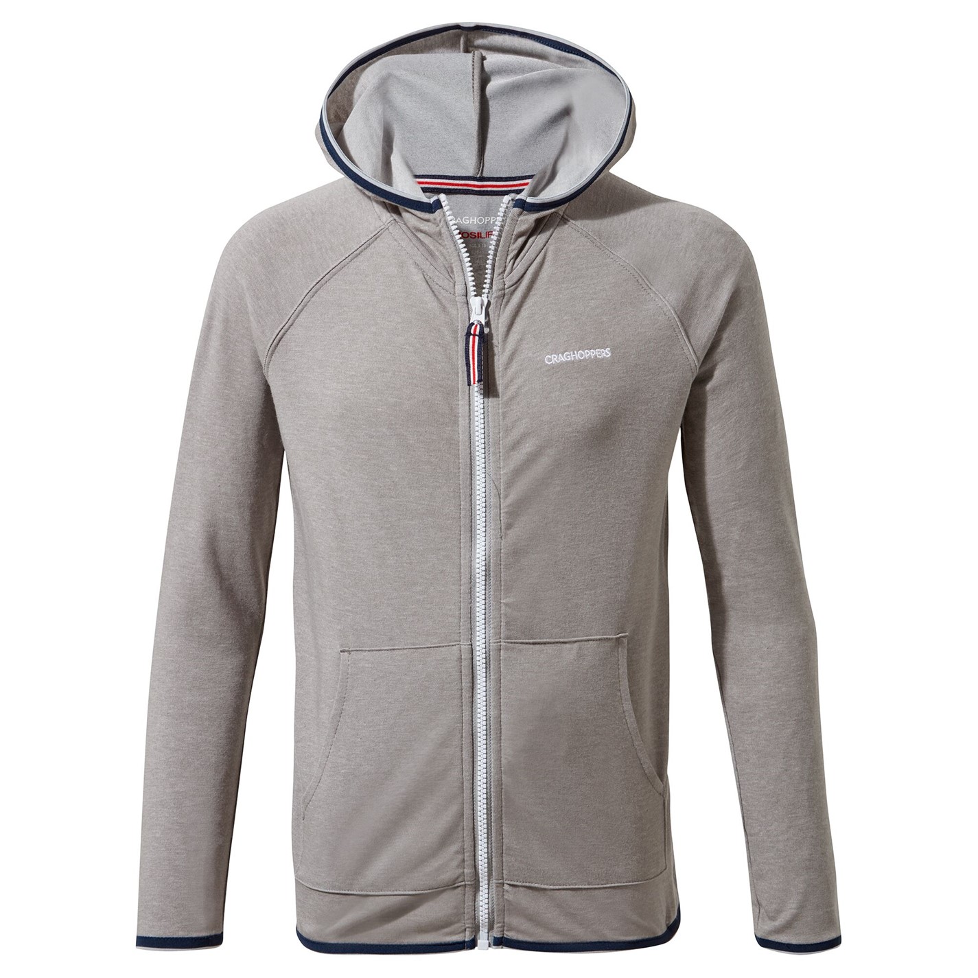 Craghoppers Sft Grey Mrl 5819828 Unisex Kids' Crag Symmons Full-Zip Fleece - 1