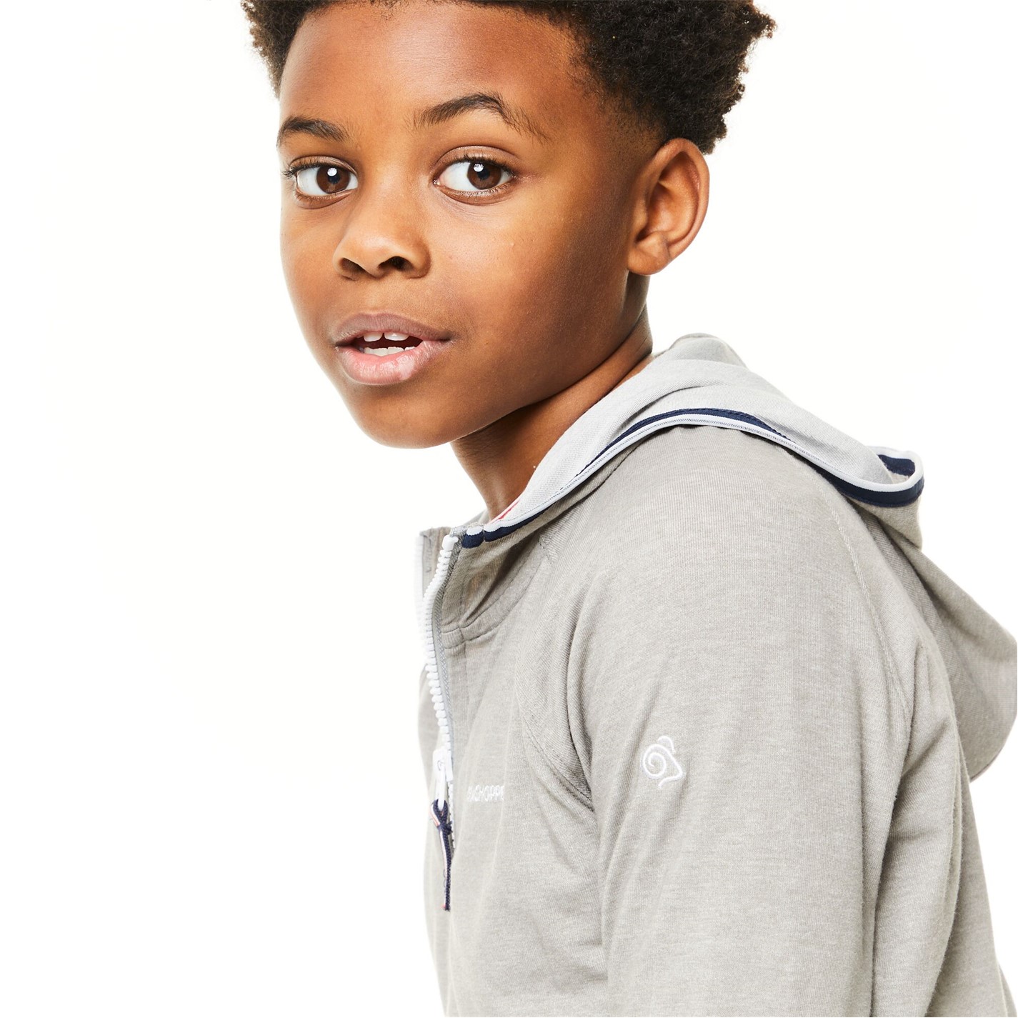 Craghoppers Sft Grey Mrl 5819828 Unisex Kids' Crag Symmons Full-Zip Fleece - 7