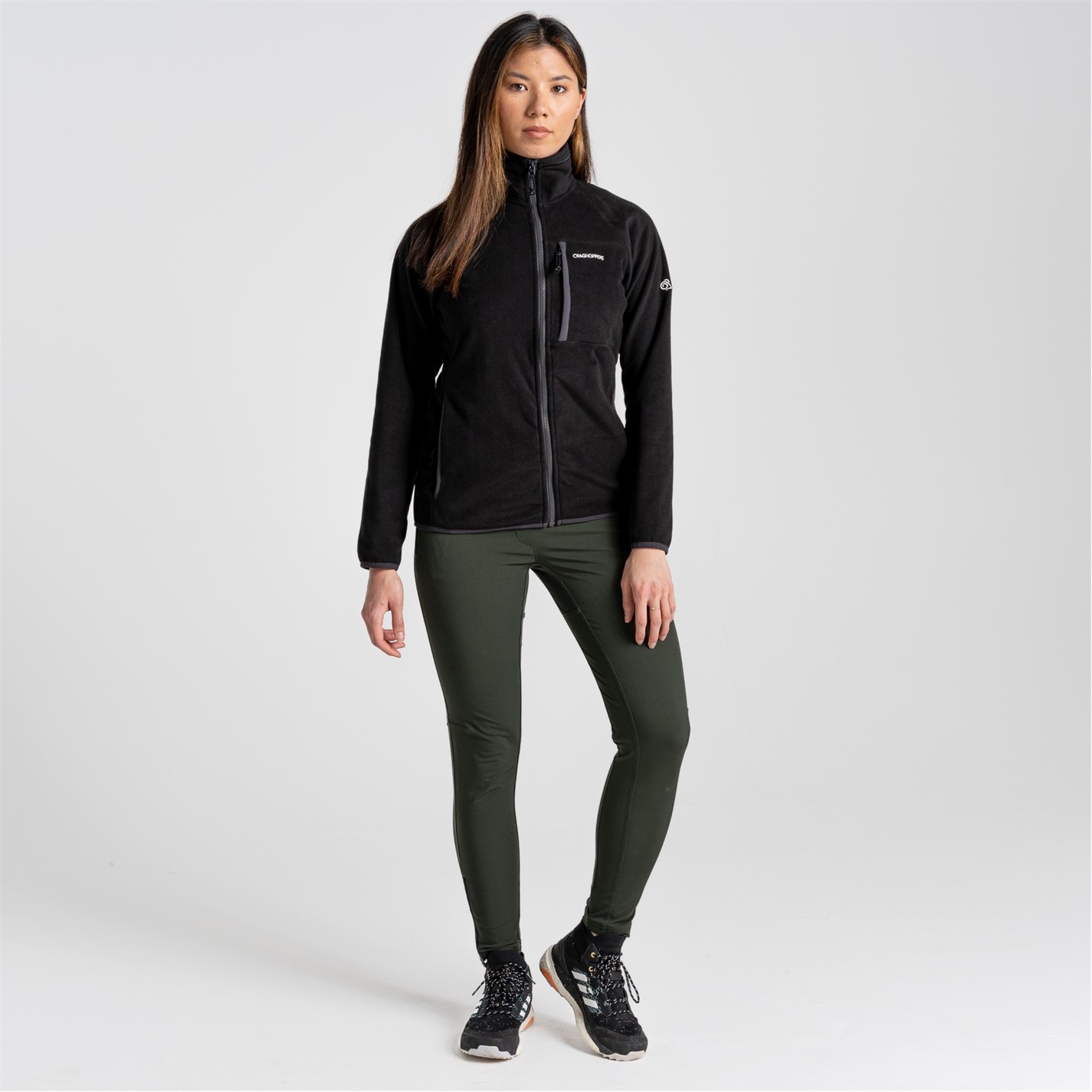 Nohavice Craghoppers Oak Green 7483800 Women's Crag Expedition Performance Walking Trousers - 4