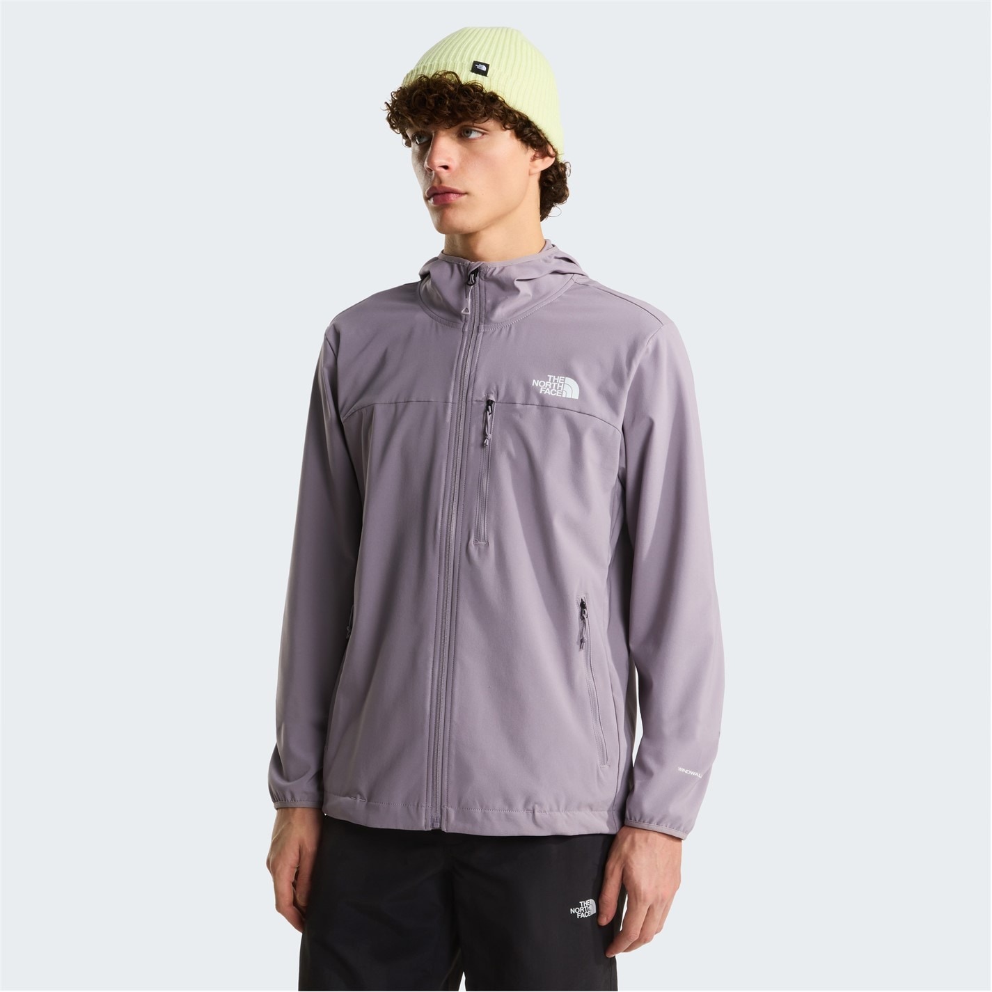 Bunda The North Face Transcendent Grey 9644540 Mens Nimble Windproof Water-Repellent Long Sleeve Softshell Jacket - 3
