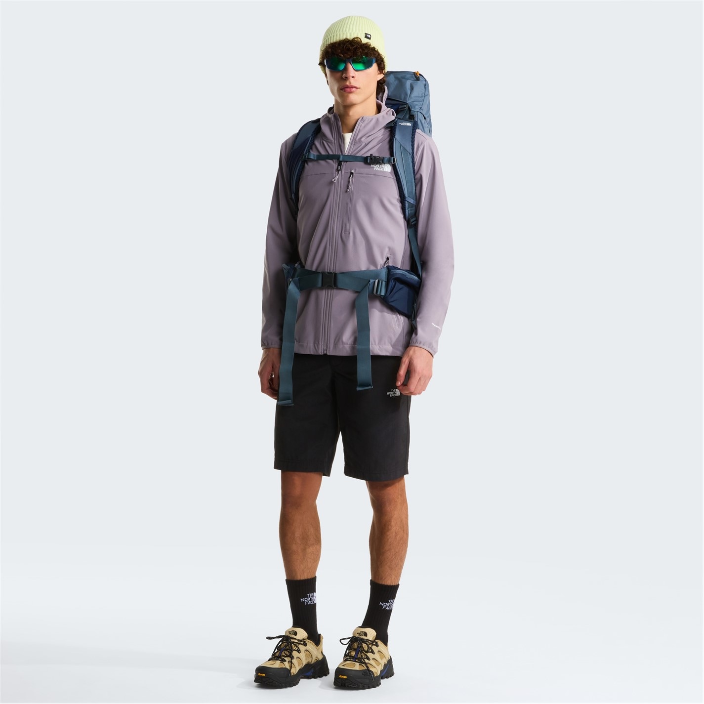 Bunda The North Face Transcendent Grey 9644540 Mens Nimble Windproof Water-Repellent Long Sleeve Softshell Jacket - 5