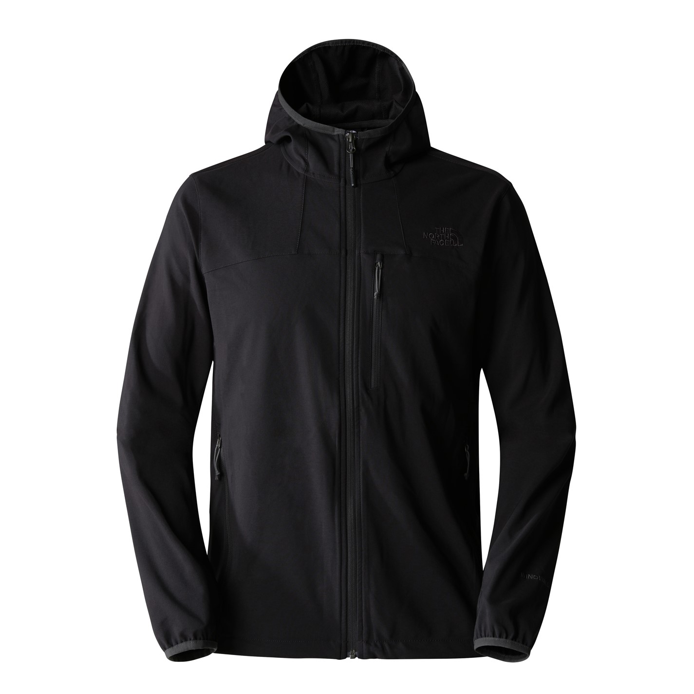 Bunda The North Face Black 6555460 Mens Nimble Windproof Water-Repellent Long Sleeve Softshell Jacket - 1