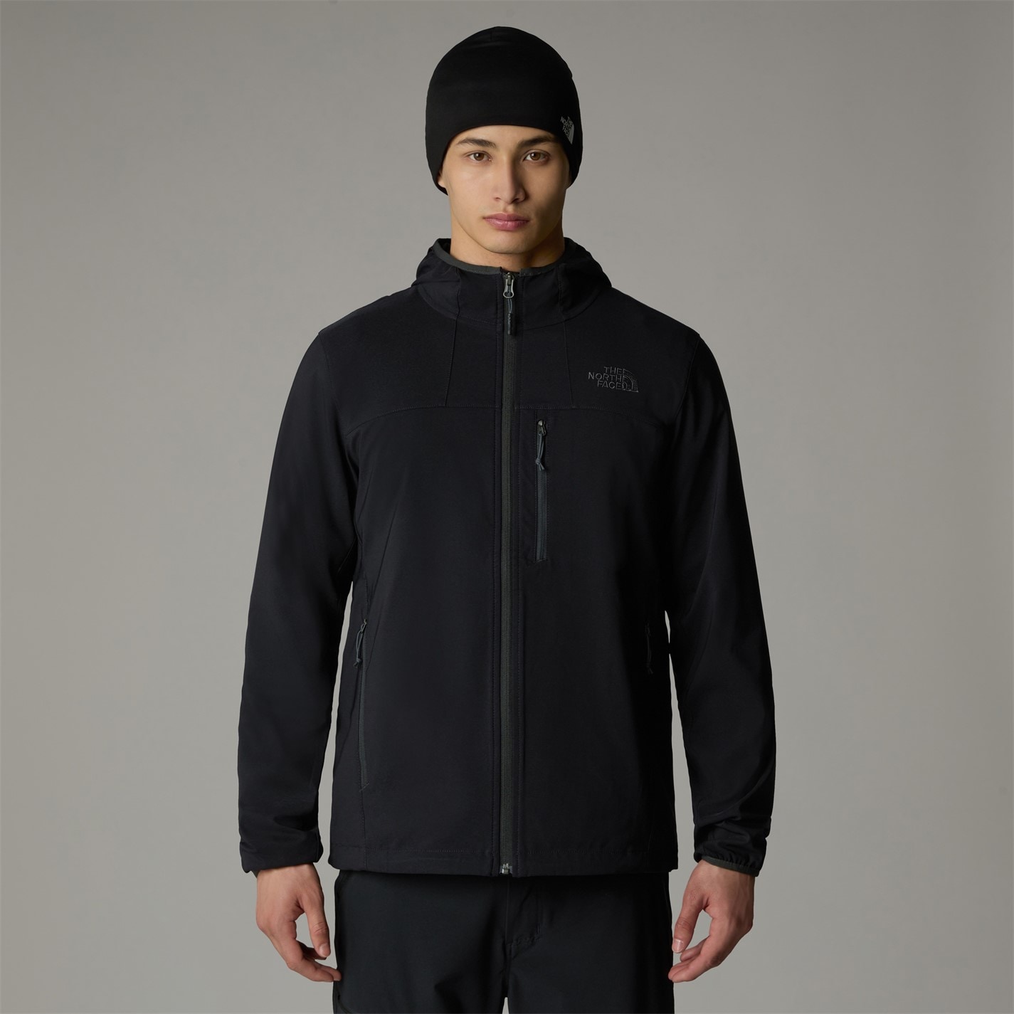 Bunda The North Face Black 6555460 Mens Nimble Windproof Water-Repellent Long Sleeve Softshell Jacket - 2