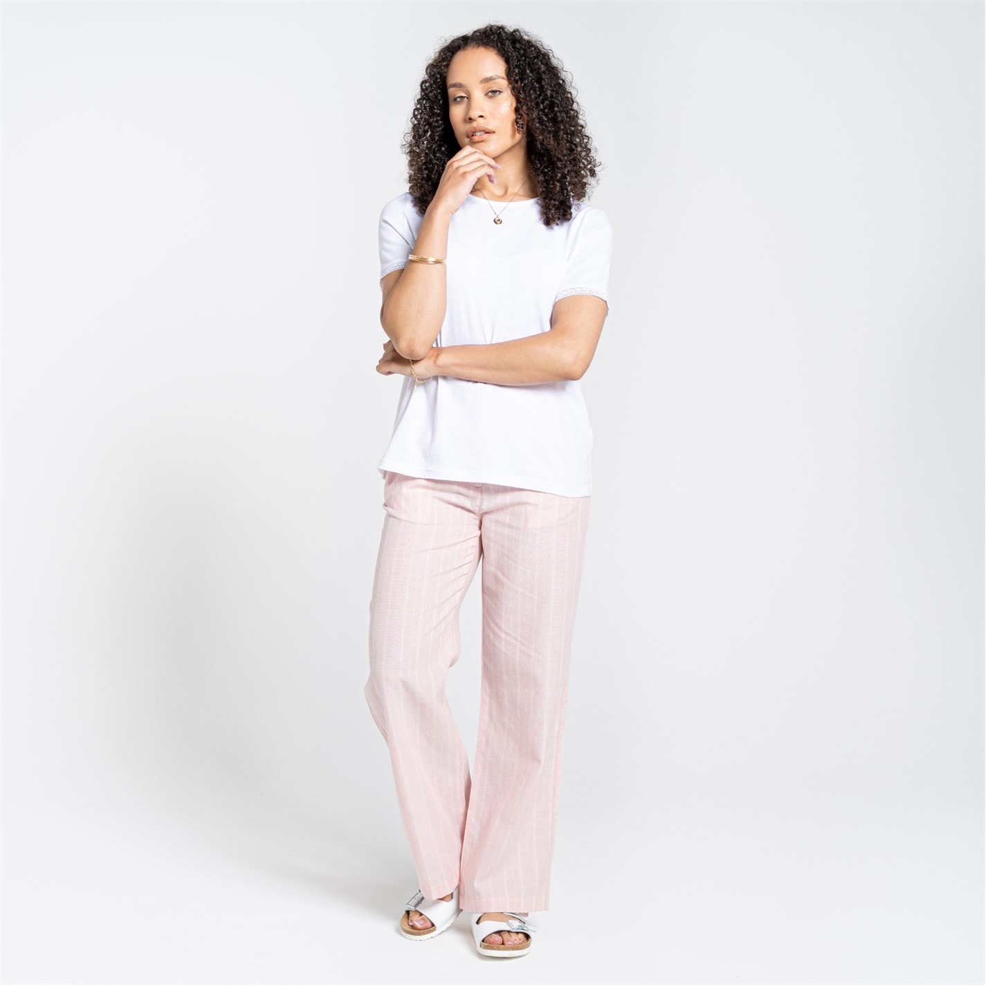 Nohavice Craghoppers PinkClay Str 4934097 Women's Laurestine Walking Trousers - 3