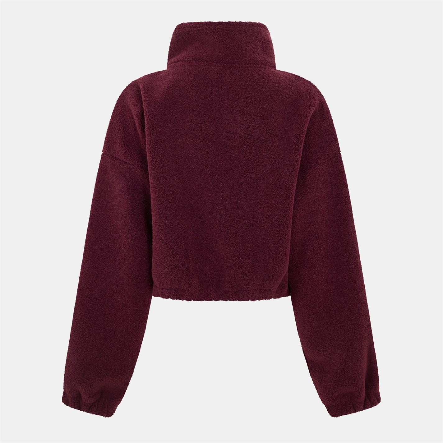 Mikina Gym King Fig 772296 Womens Cropped Long Sleeve Oversized Fit Full Zip Fleece - 2