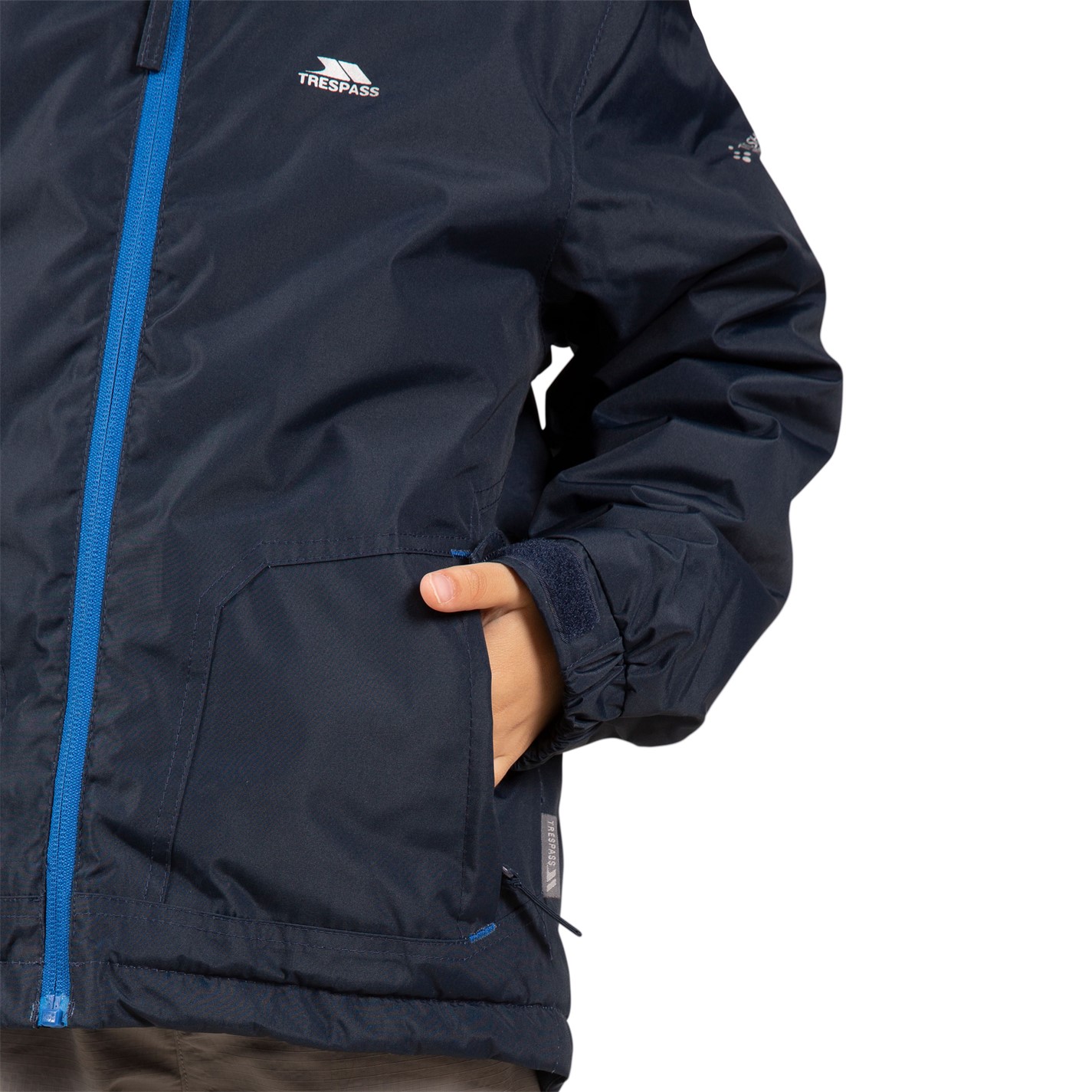 Trespass Navy 7401258 Kids' Rudi Waterproof Jacket - 7