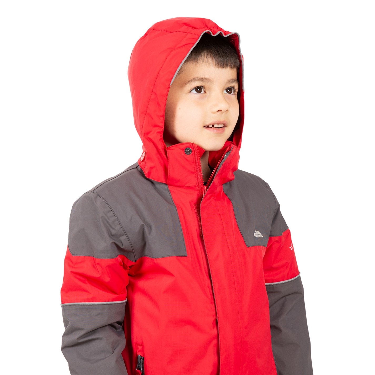 Trespass Red 579674 Kids' Waterproof Breathable Windproof Jacket - 4