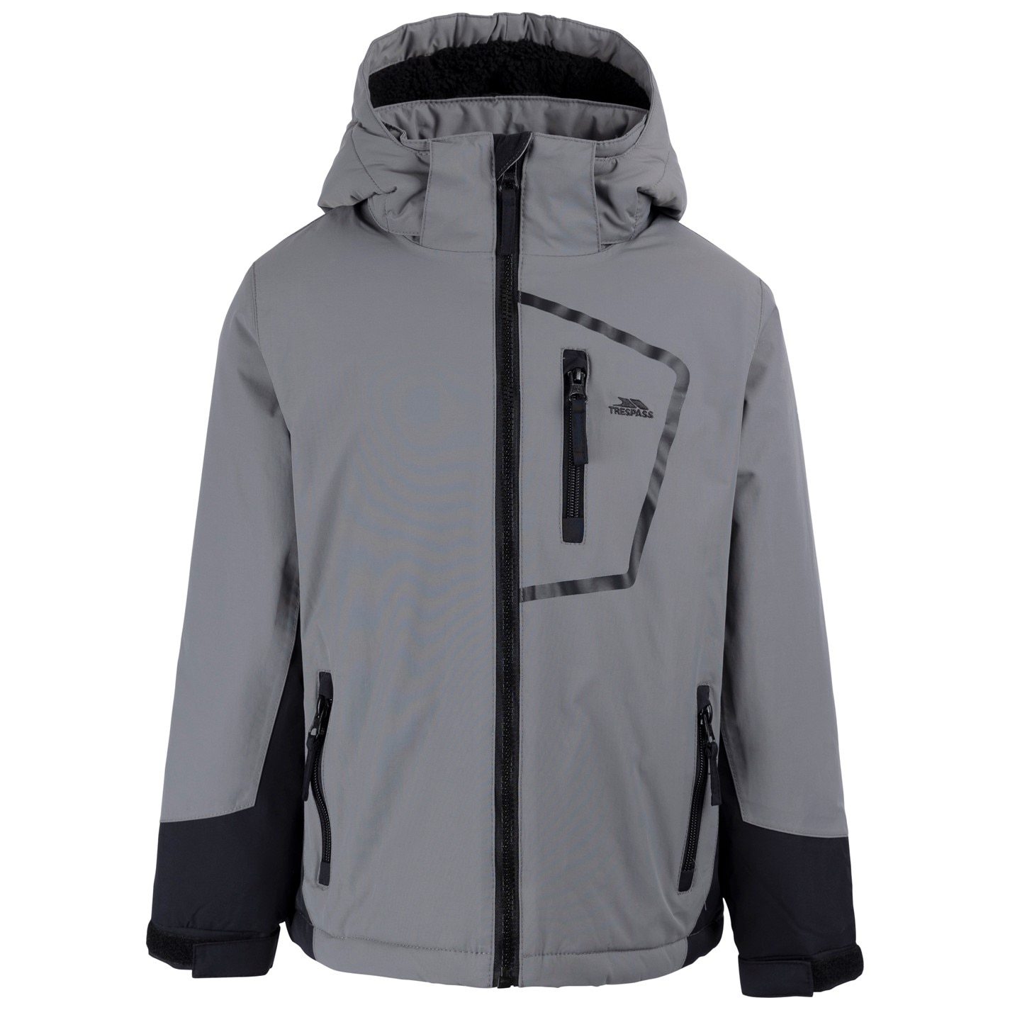 Trespass Storm Grey 5057006 Kids' Elder Waterproof Jacket - 1