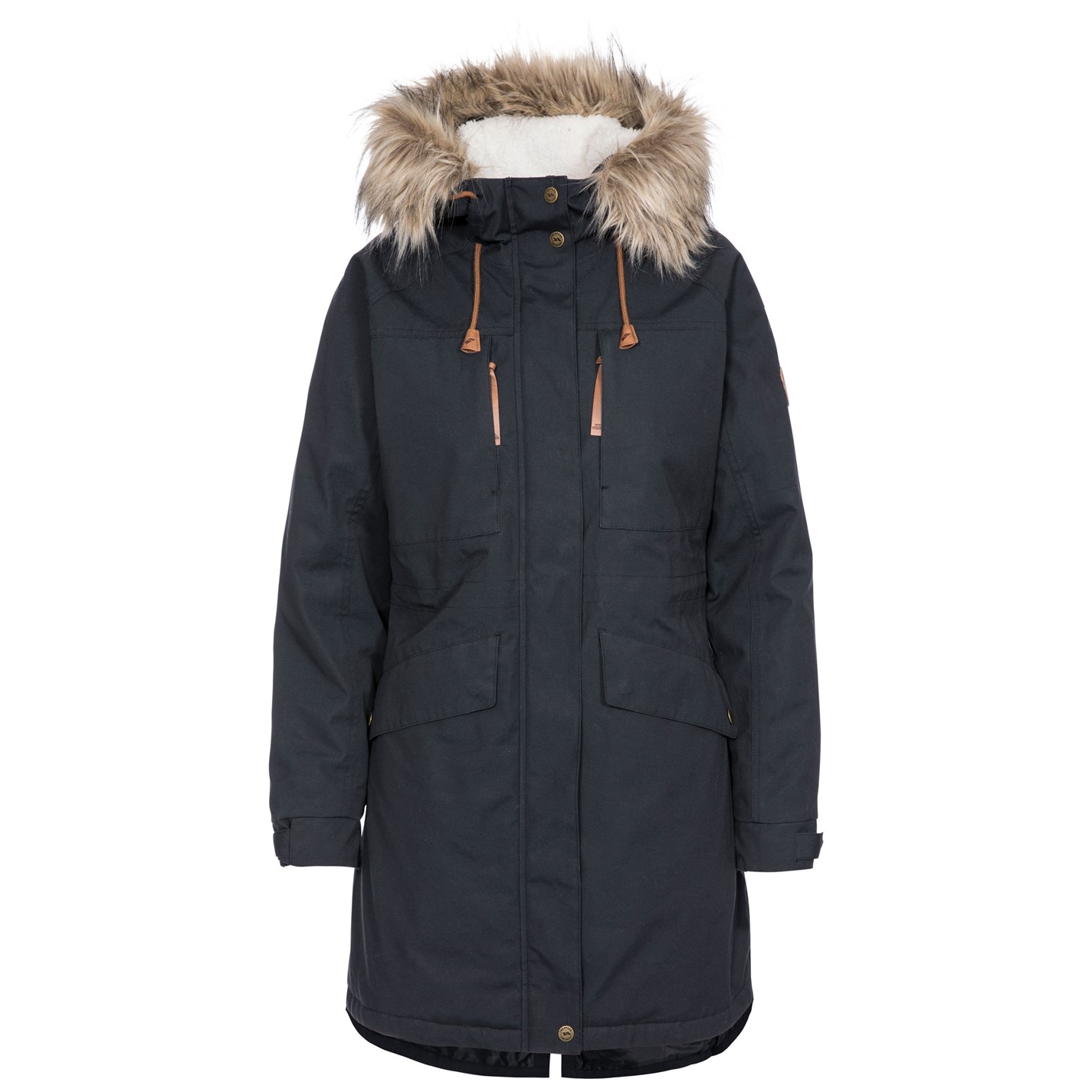 Dámska bunda Trespass Dark Grey 8348165 Women's Faithful Waterproof Parka - 1