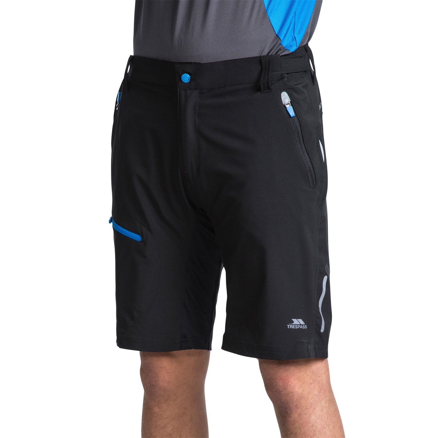 Kraťasy Trespass Black 6494724 Men's Malaki Walking Shorts - 7