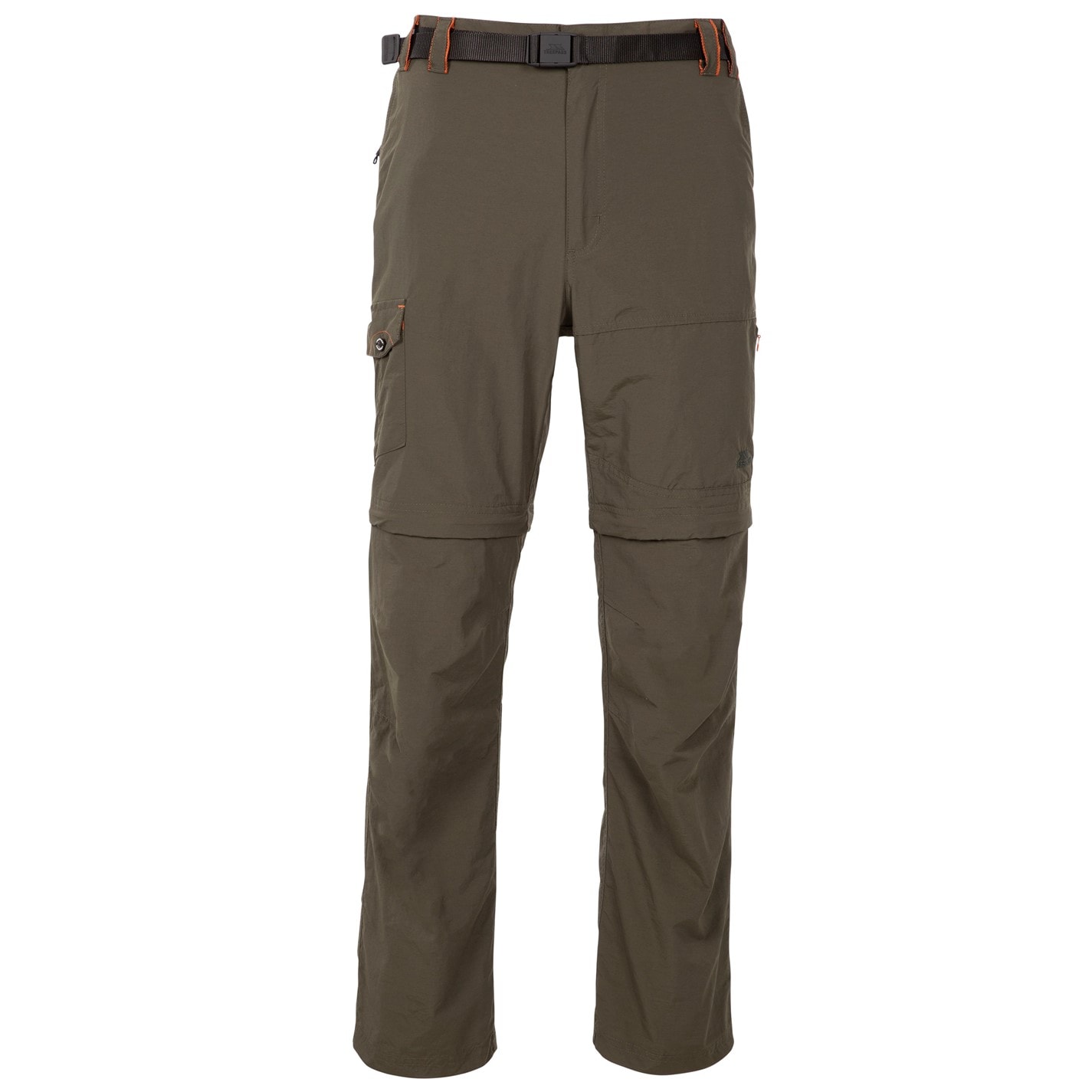 Nohavice Trespass Olive 3783849 Men's Rynne Convertible Moisture Wicking Walking Trousers - 1