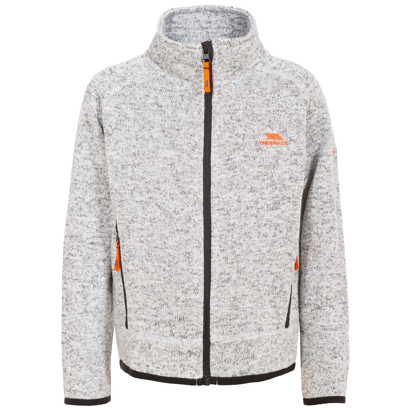 Trespass Grey Marl 4566243 Kids' Mario Full-Zip Fleece - 1