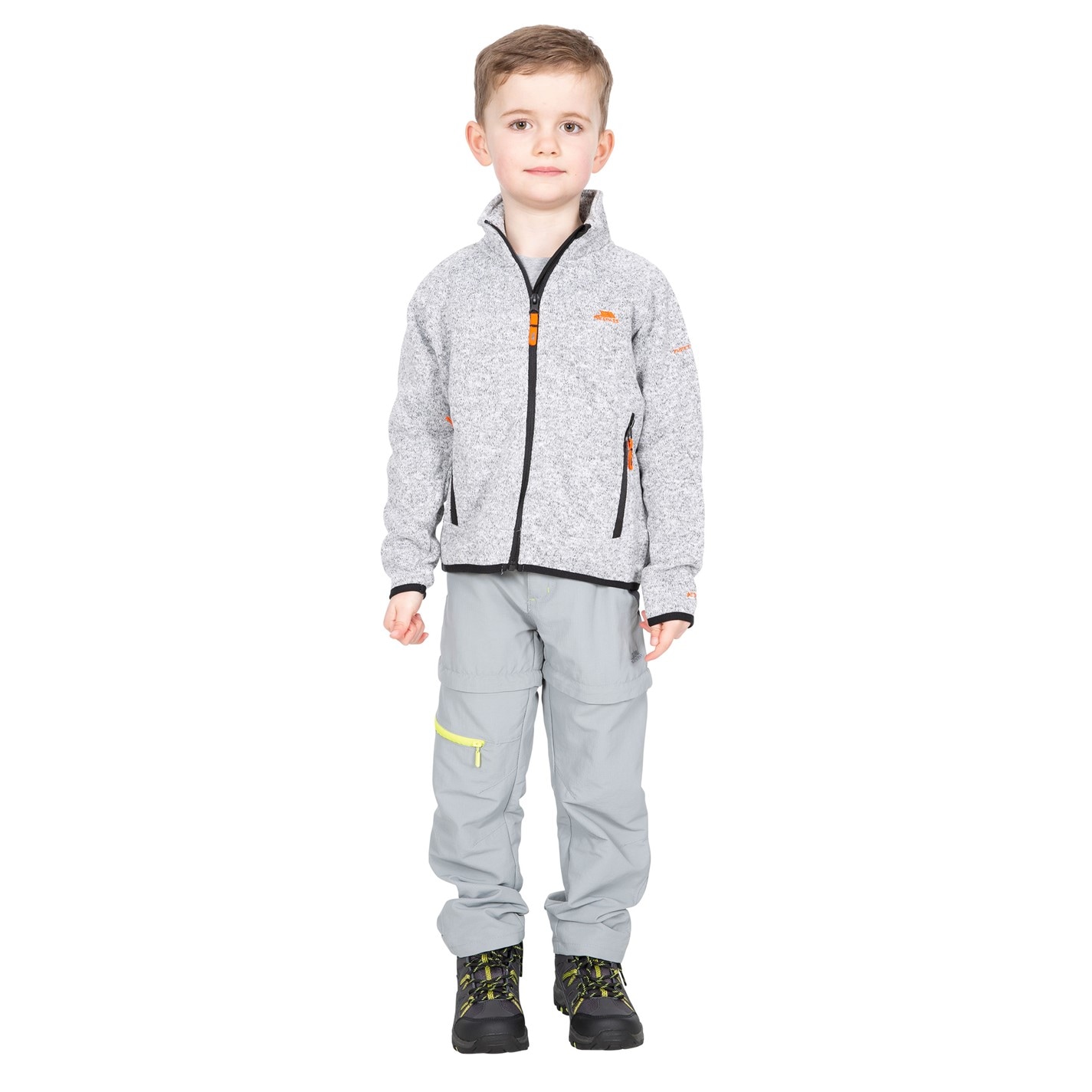 Trespass Grey Marl 4566243 Kids' Mario Full-Zip Fleece - 2
