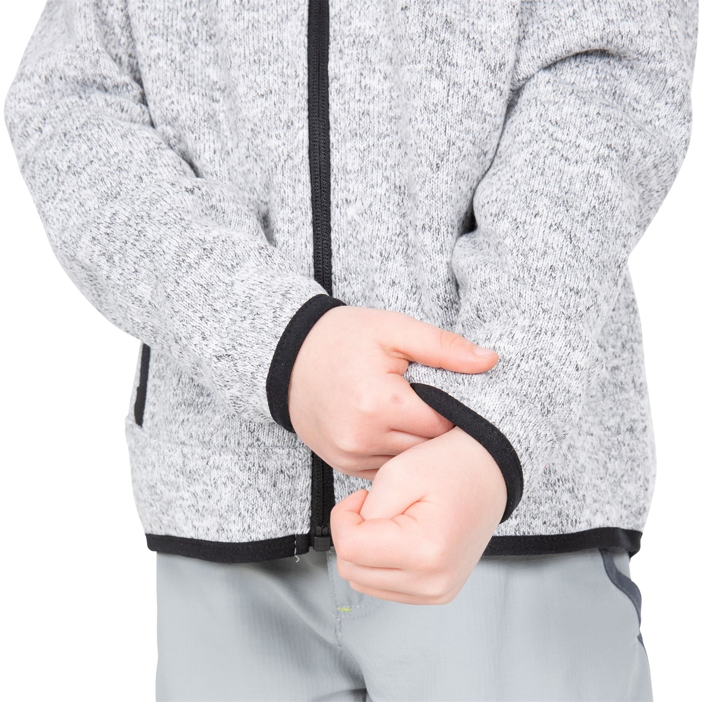 Trespass Grey Marl 4566243 Kids' Mario Full-Zip Fleece - 5