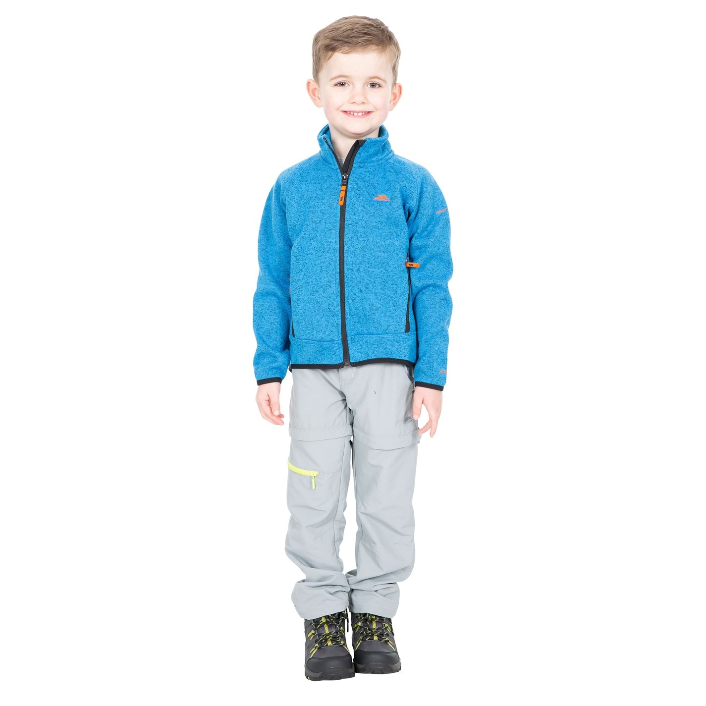 Trespass Blue Marl 1337689 Kids' Mario Full-Zip Fleece - 2