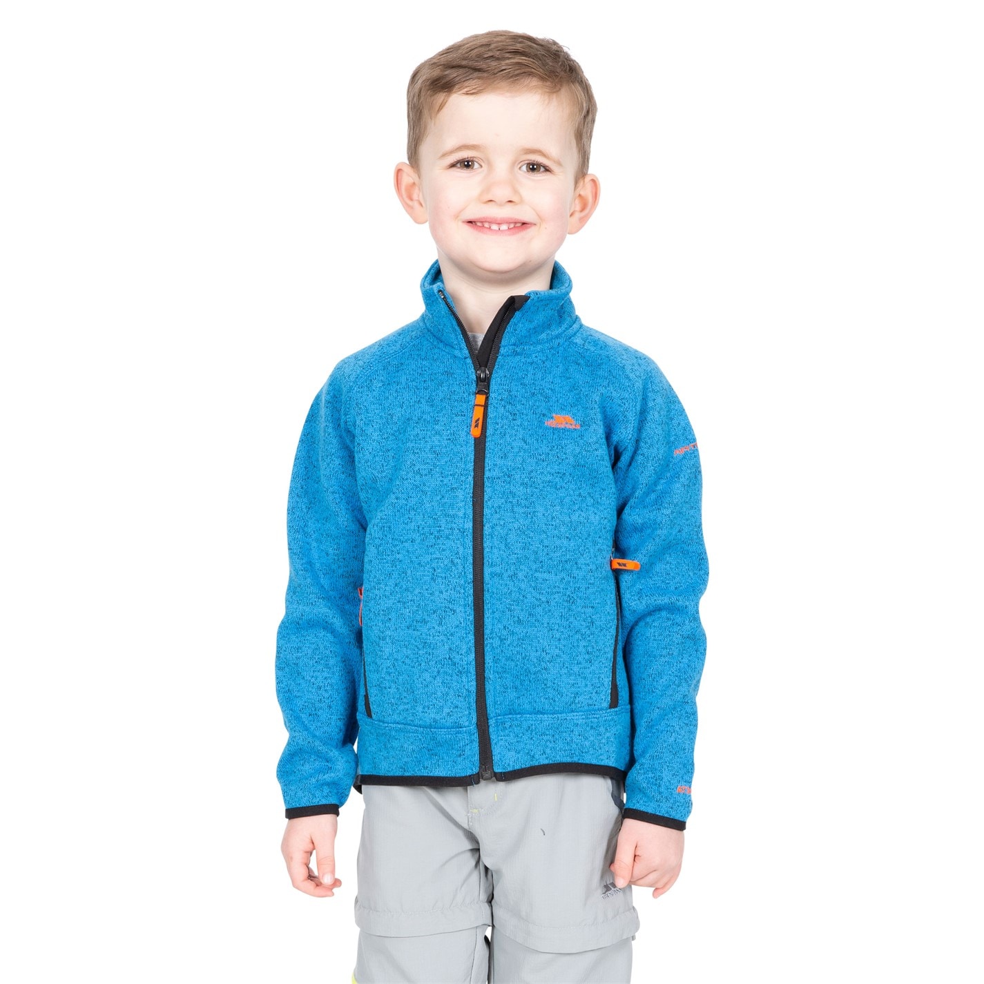 Trespass Blue Marl 1337689 Kids' Mario Full-Zip Fleece - 3
