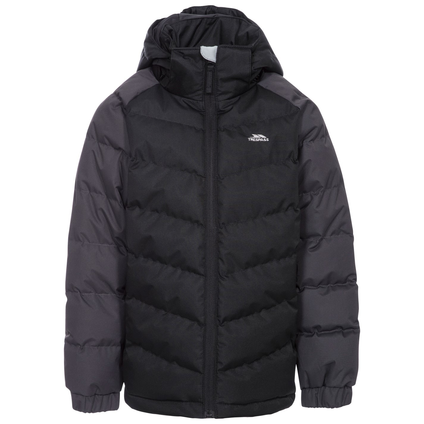 Trespass Black 4258270 Kids' Sidespn Insulated Puffer Jacket - 1